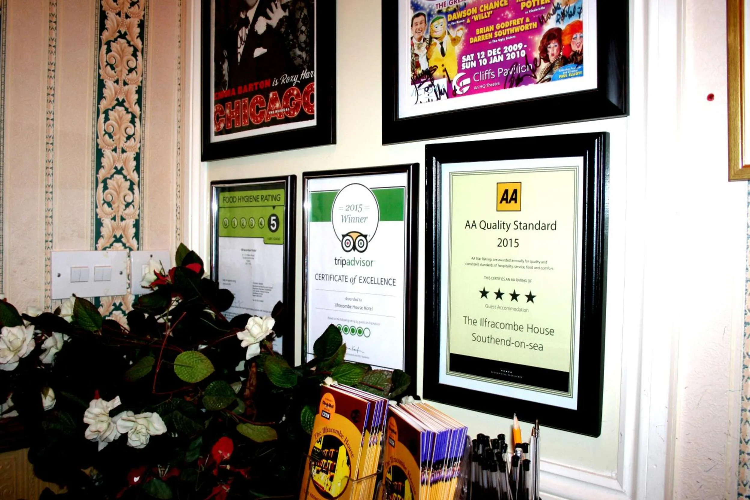 Certificate/Award in Ilfracombe House Hotel - near Cliffs Pavilion