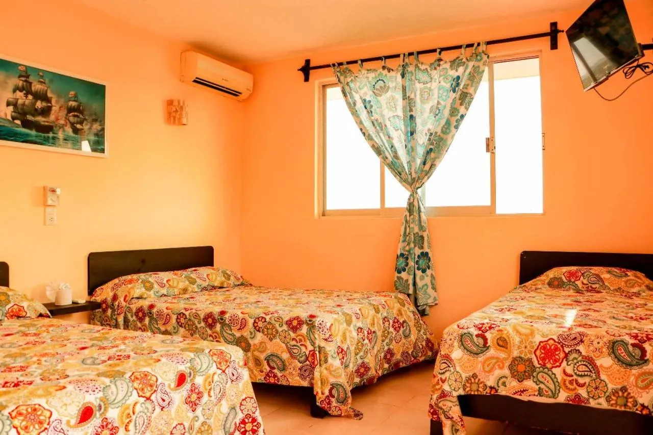 Bed in Hotel Rivera Del Mar