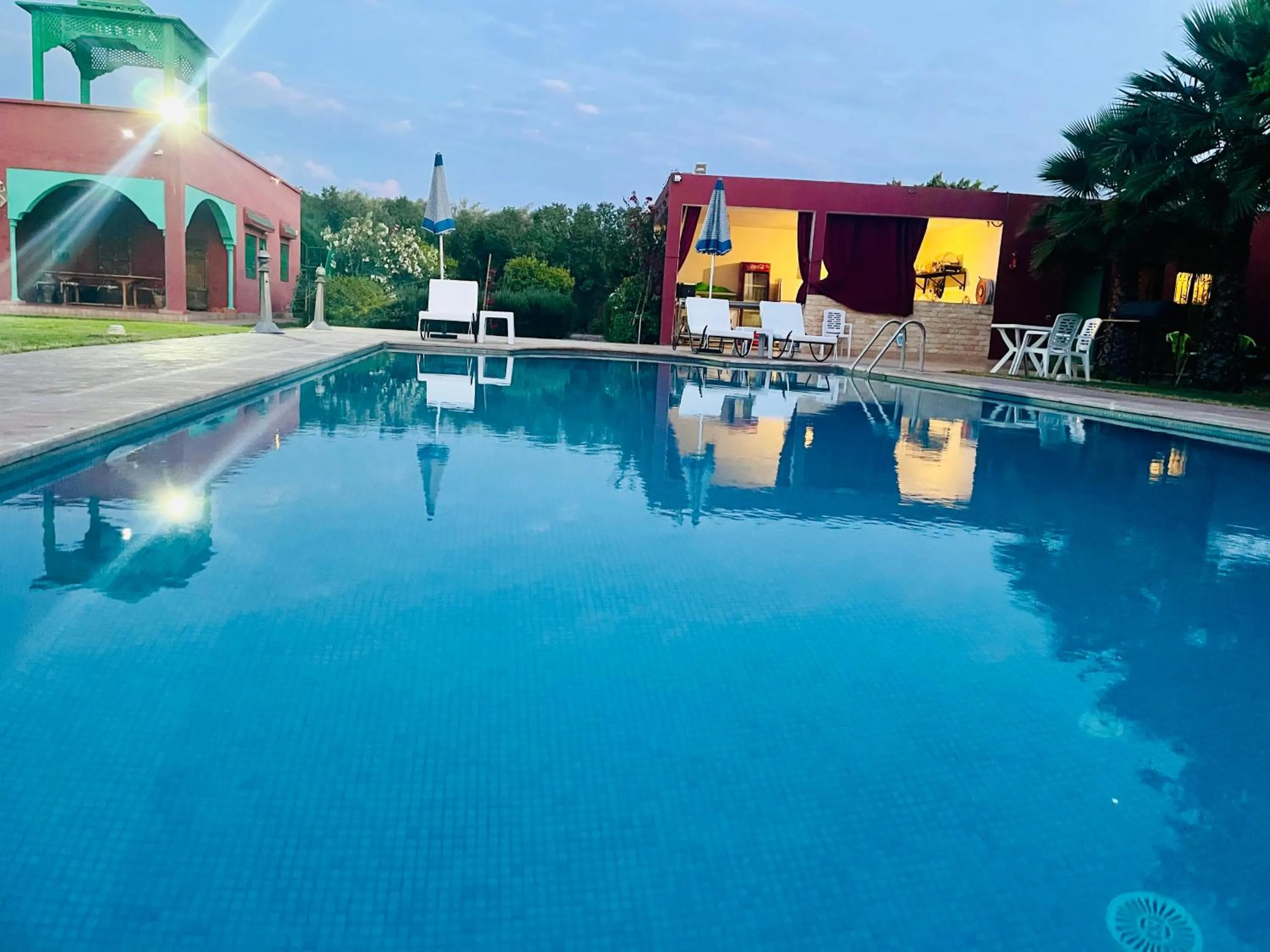 Pool view in Villa Baddi Marrakech
