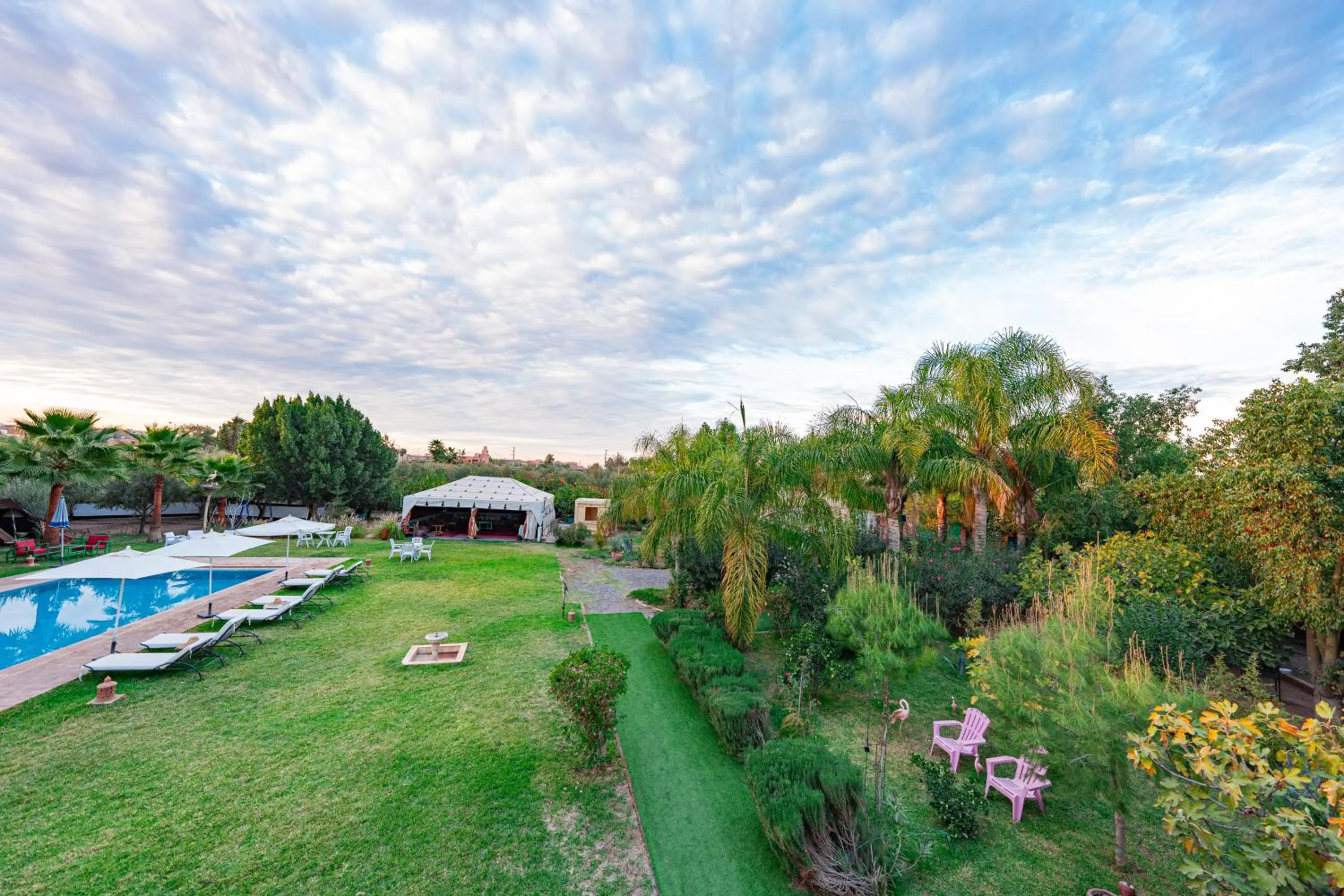 Natural landscape in Villa Baddi Marrakech
