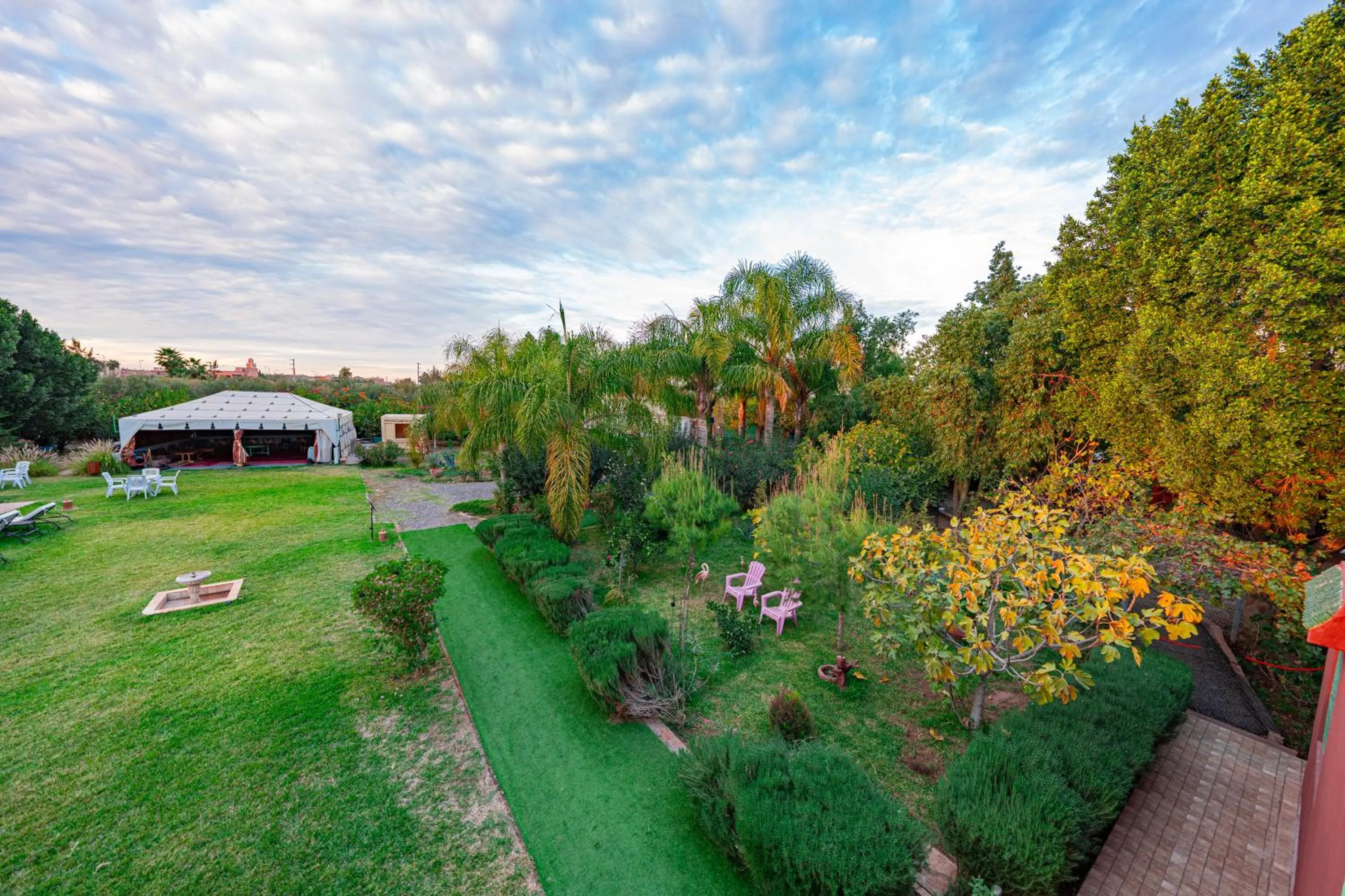 Natural landscape in Villa Baddi Marrakech