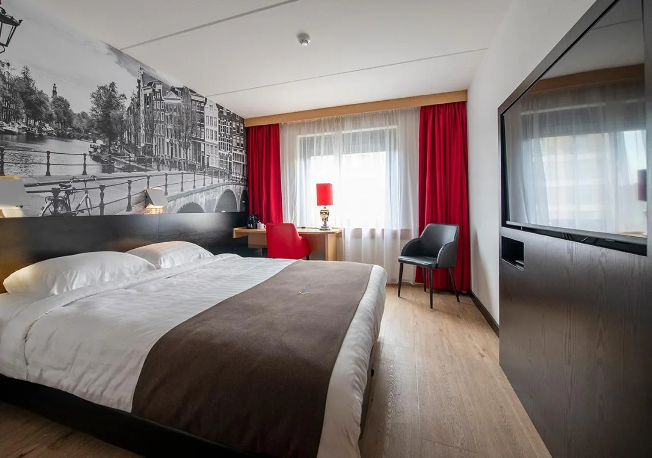 Bed in Bastion Hotel Amsterdam Noord