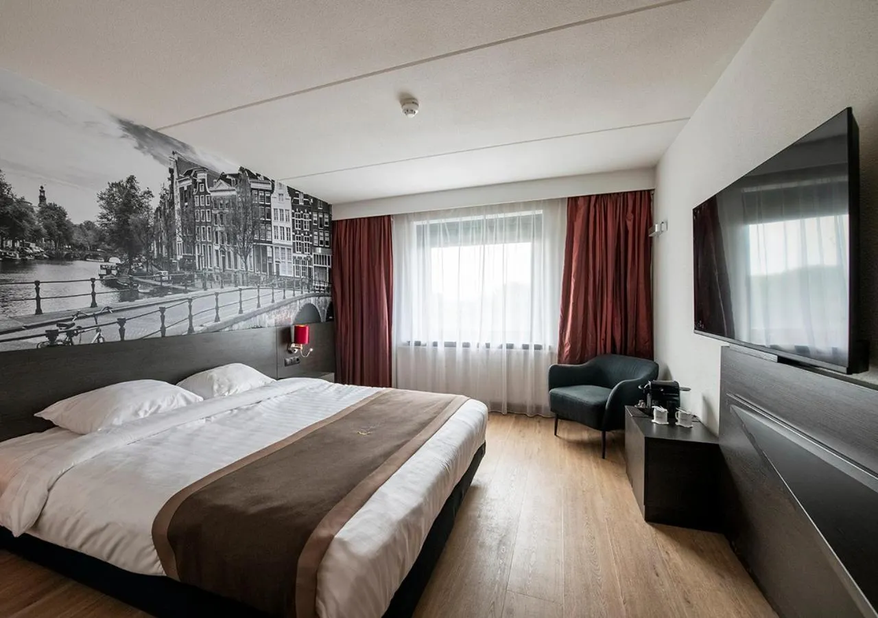 Bed in Bastion Hotel Amsterdam Noord