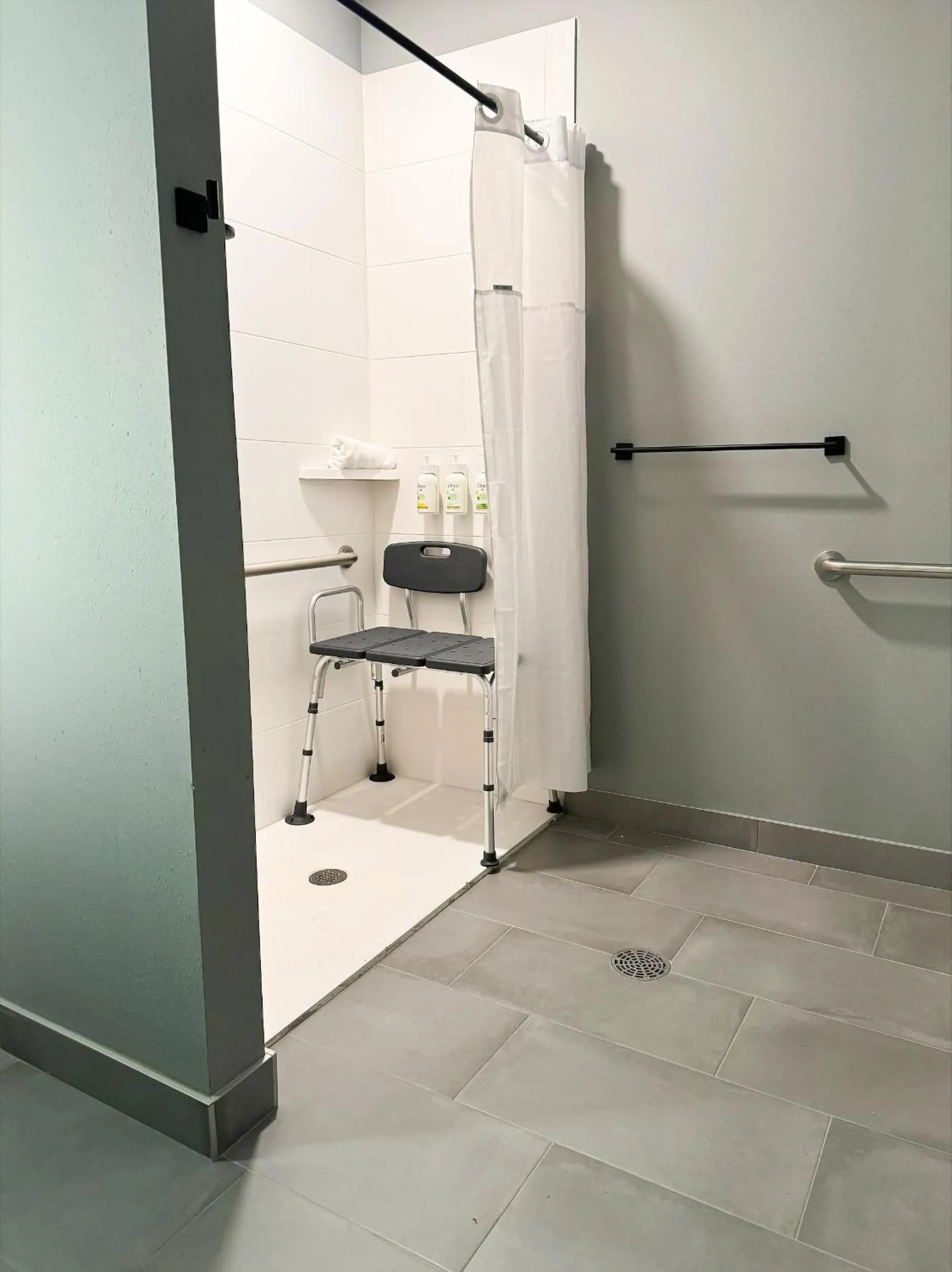 Shower in Hawthorn Extended Stay by Wyndham Mount Laurel Moorestown