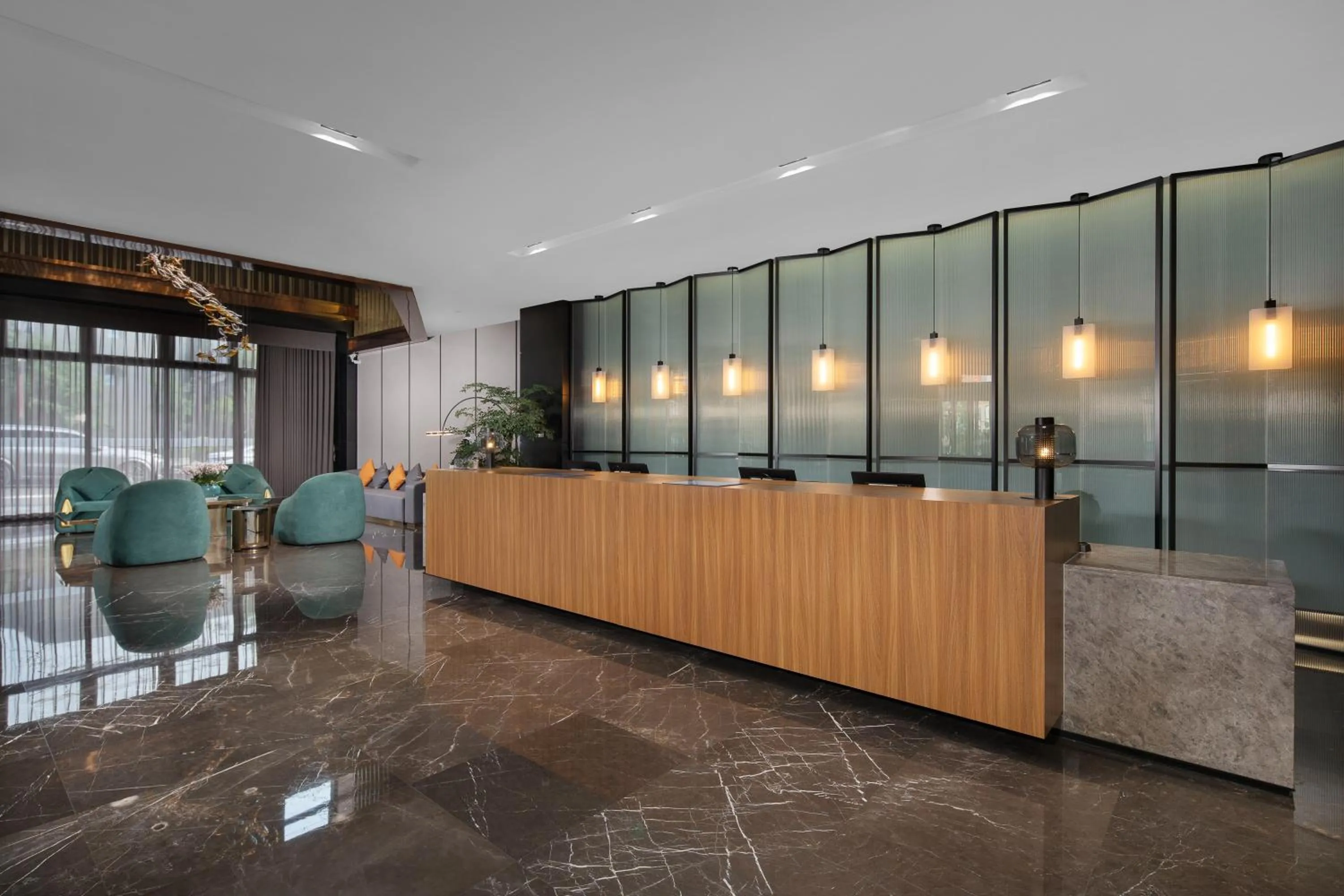 Lobby or reception in TRYP By Wyndham Zizhou