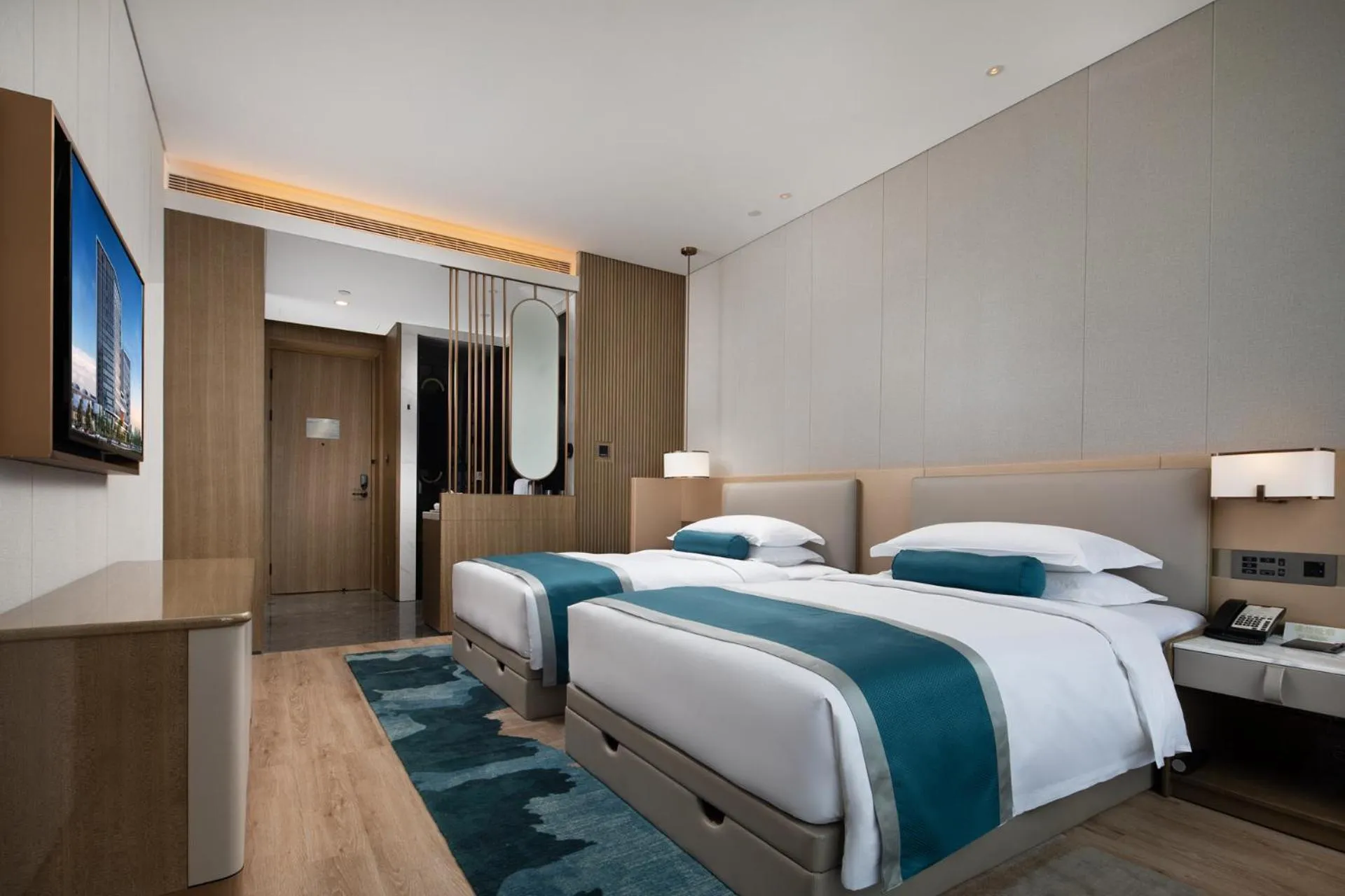 Bedroom, Bed in Wyndham Garden Shenzhen Longhua