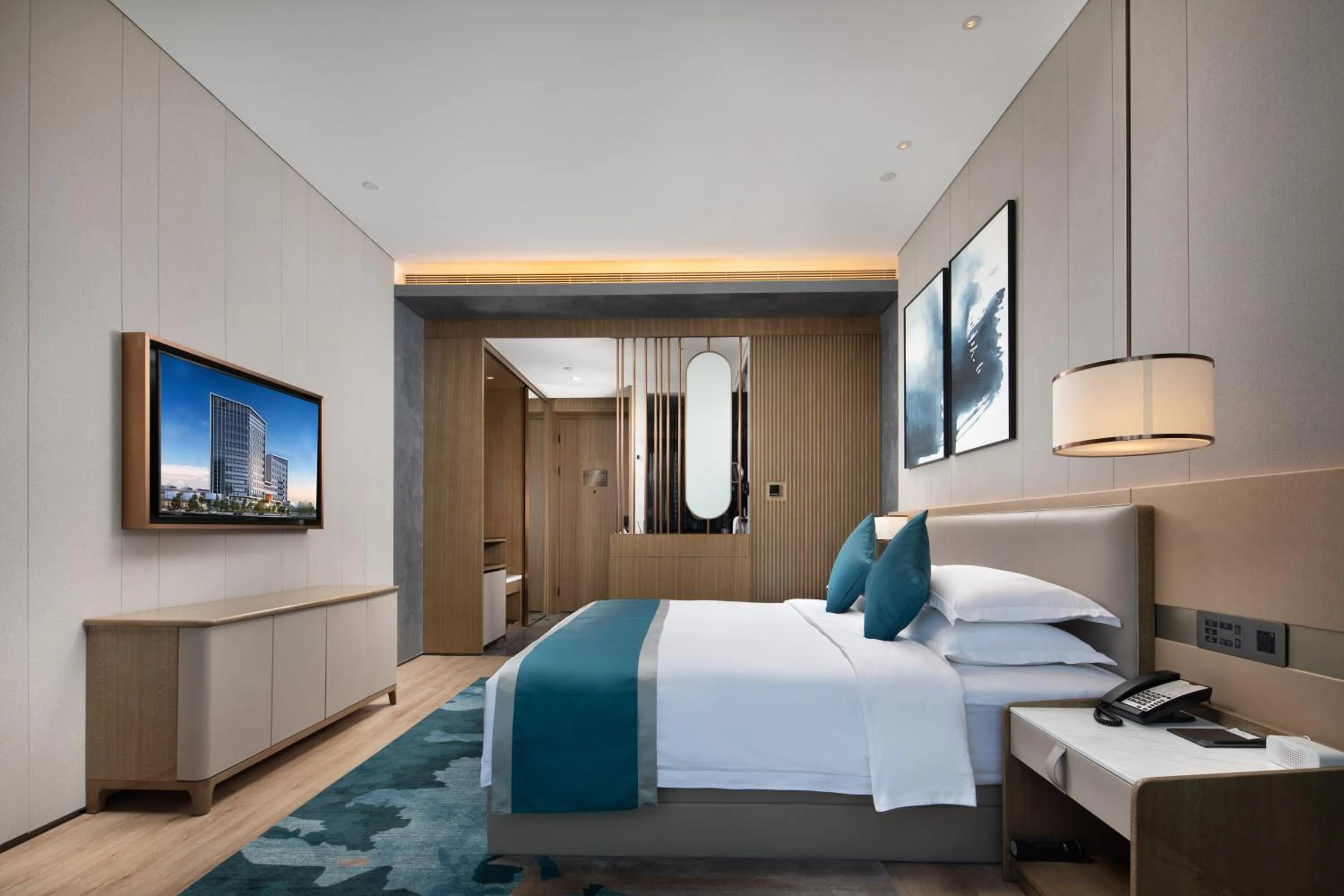 Bedroom, Bed in Wyndham Garden Shenzhen Longhua