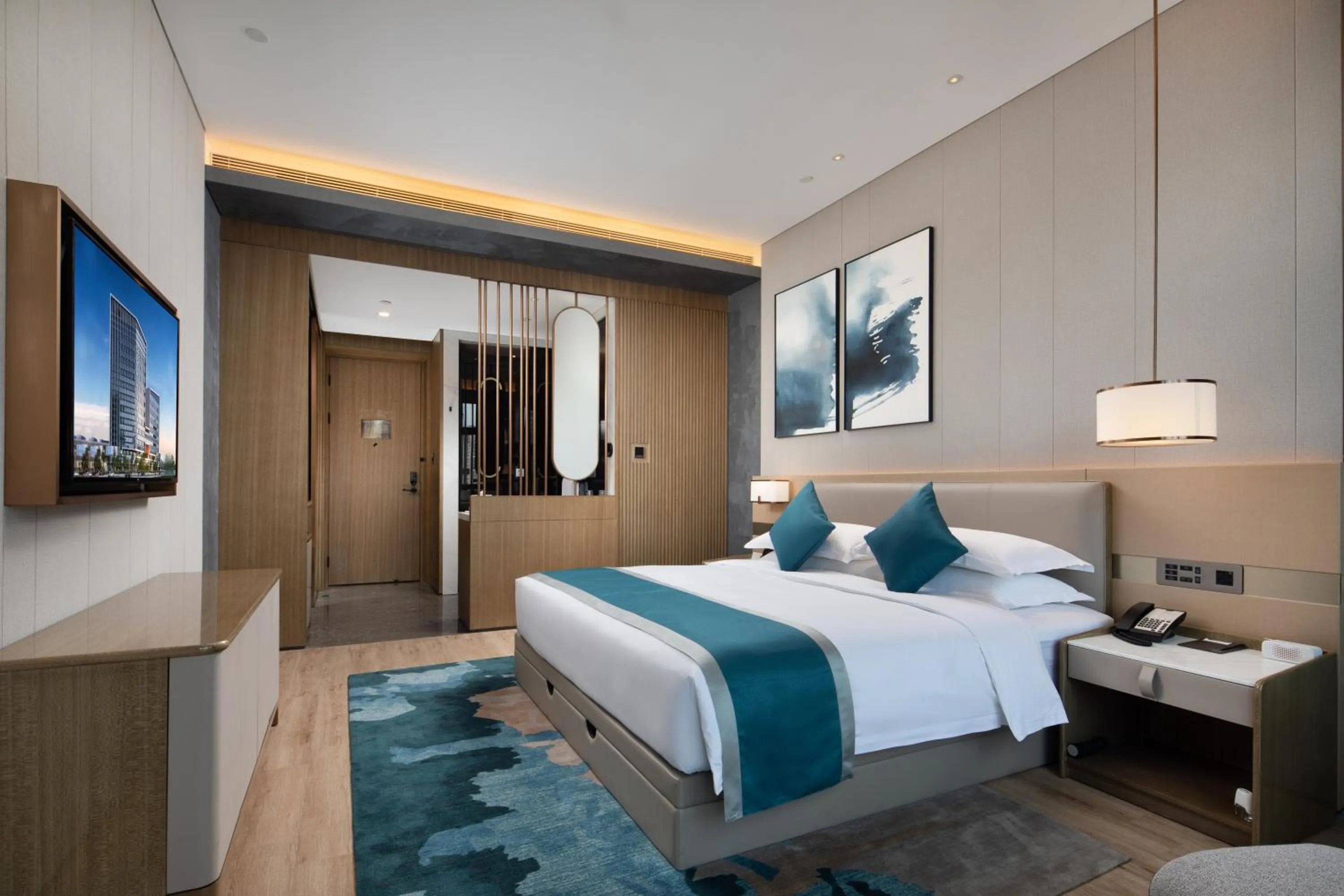 Bedroom, Bed in Wyndham Garden Shenzhen Longhua