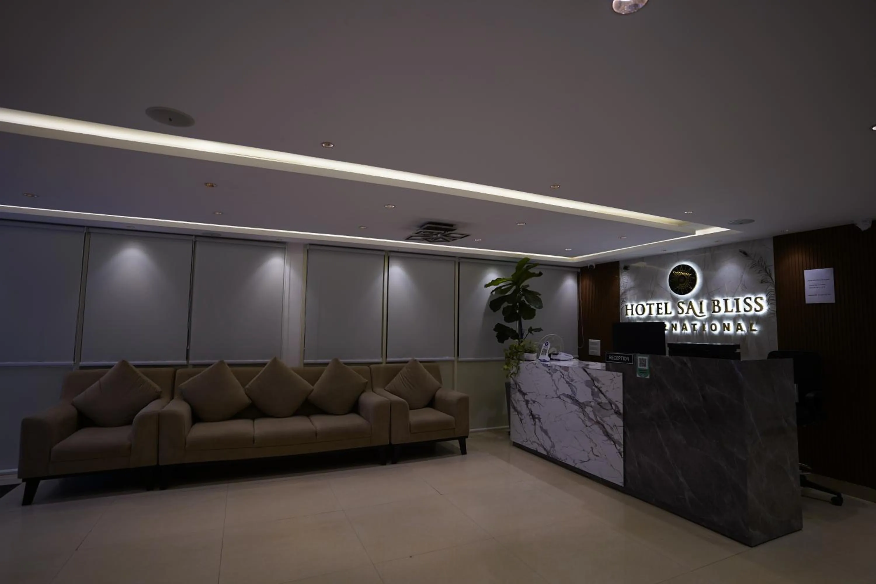 Seating area in Sai Bliss International, Manyata Tech Park