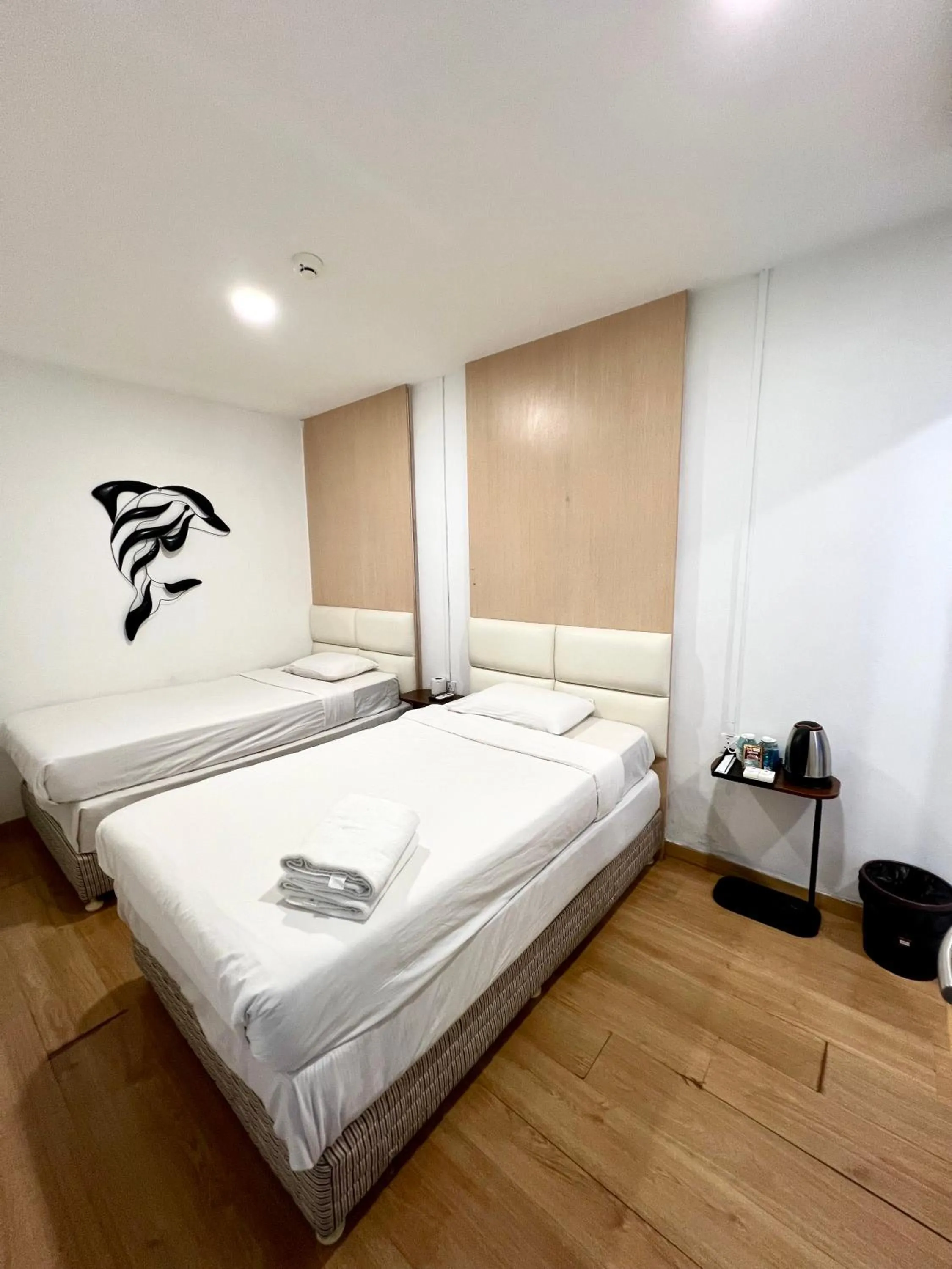 air conditioner, Bed in V Hotel Melaka (Near Jonker Street)