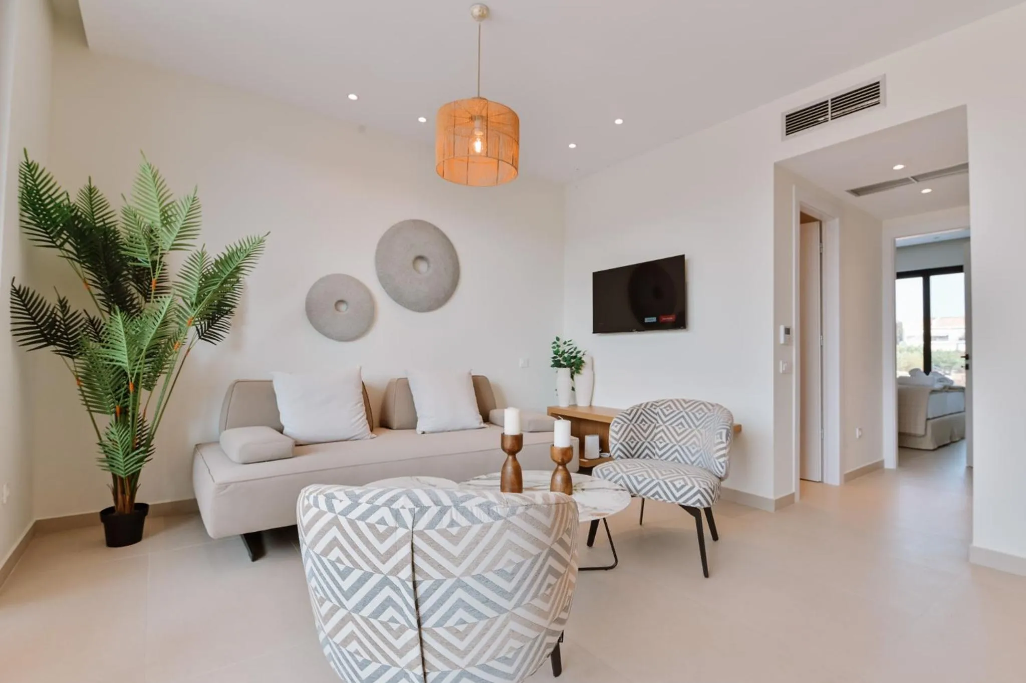 Seating area in Melior Luxury Villas