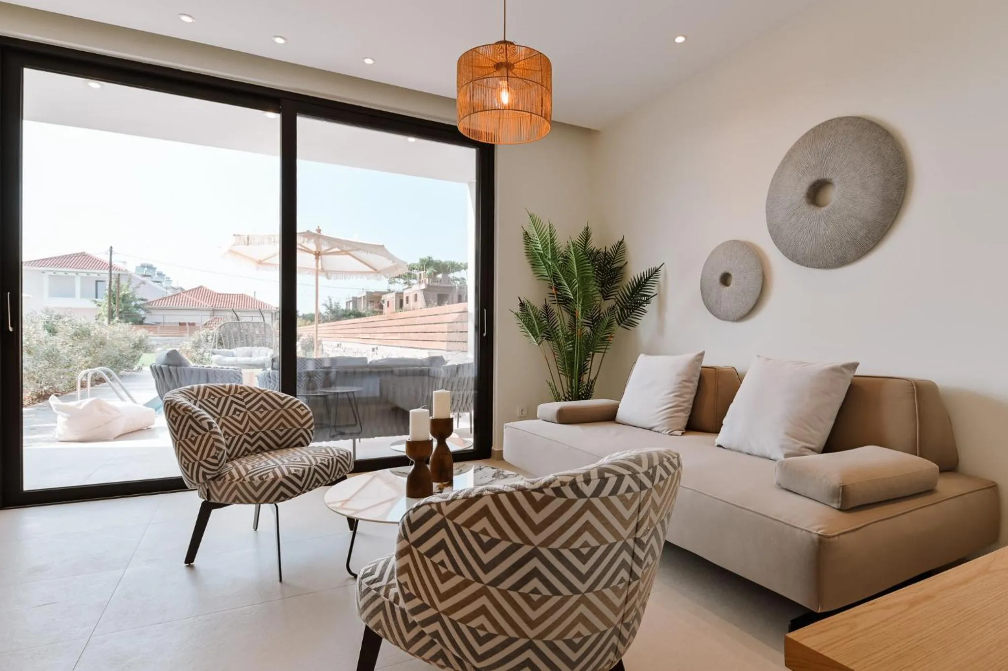 Living room in Melior Luxury Villas