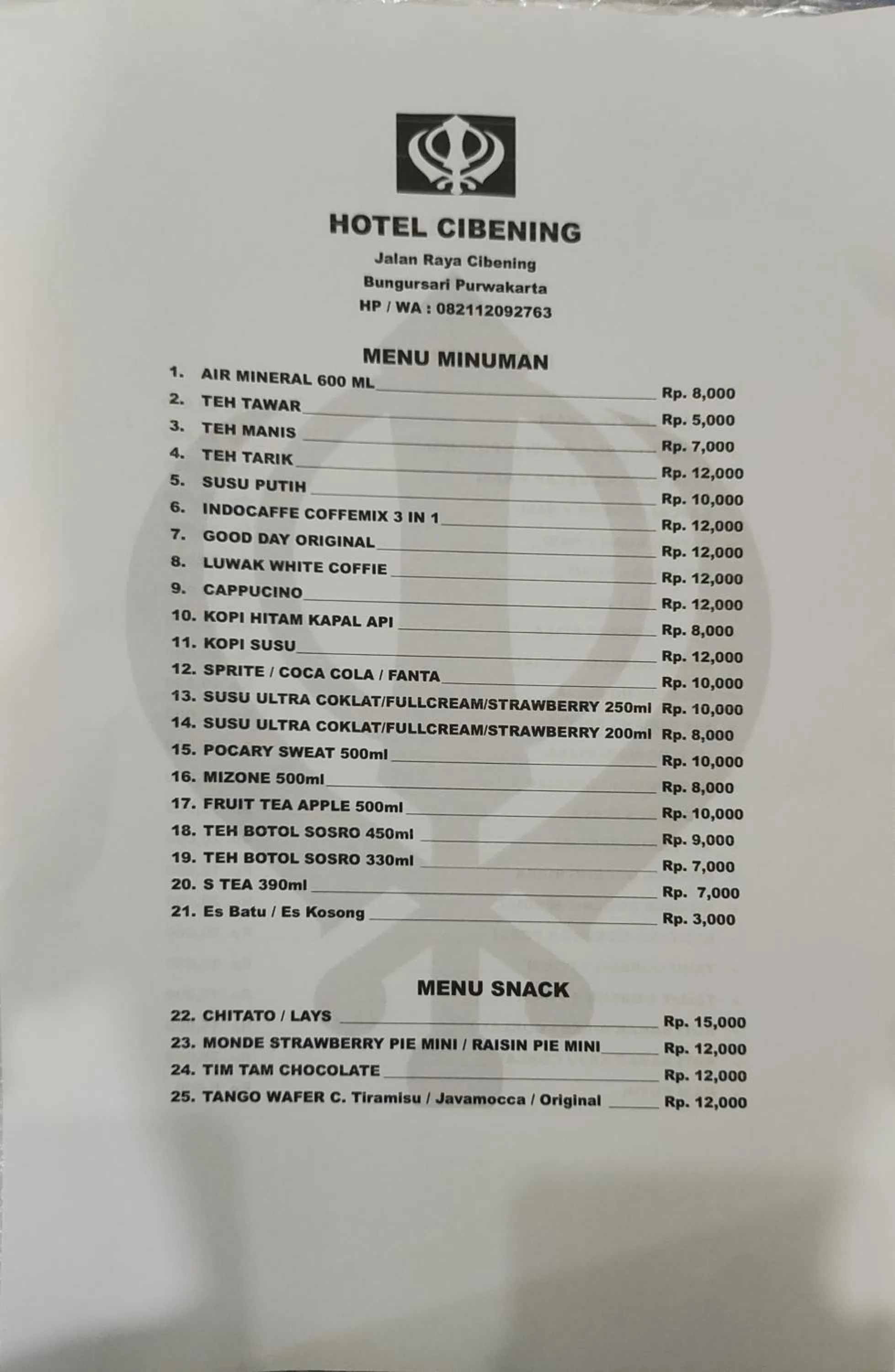 Lobby or reception in Hotel Cibening