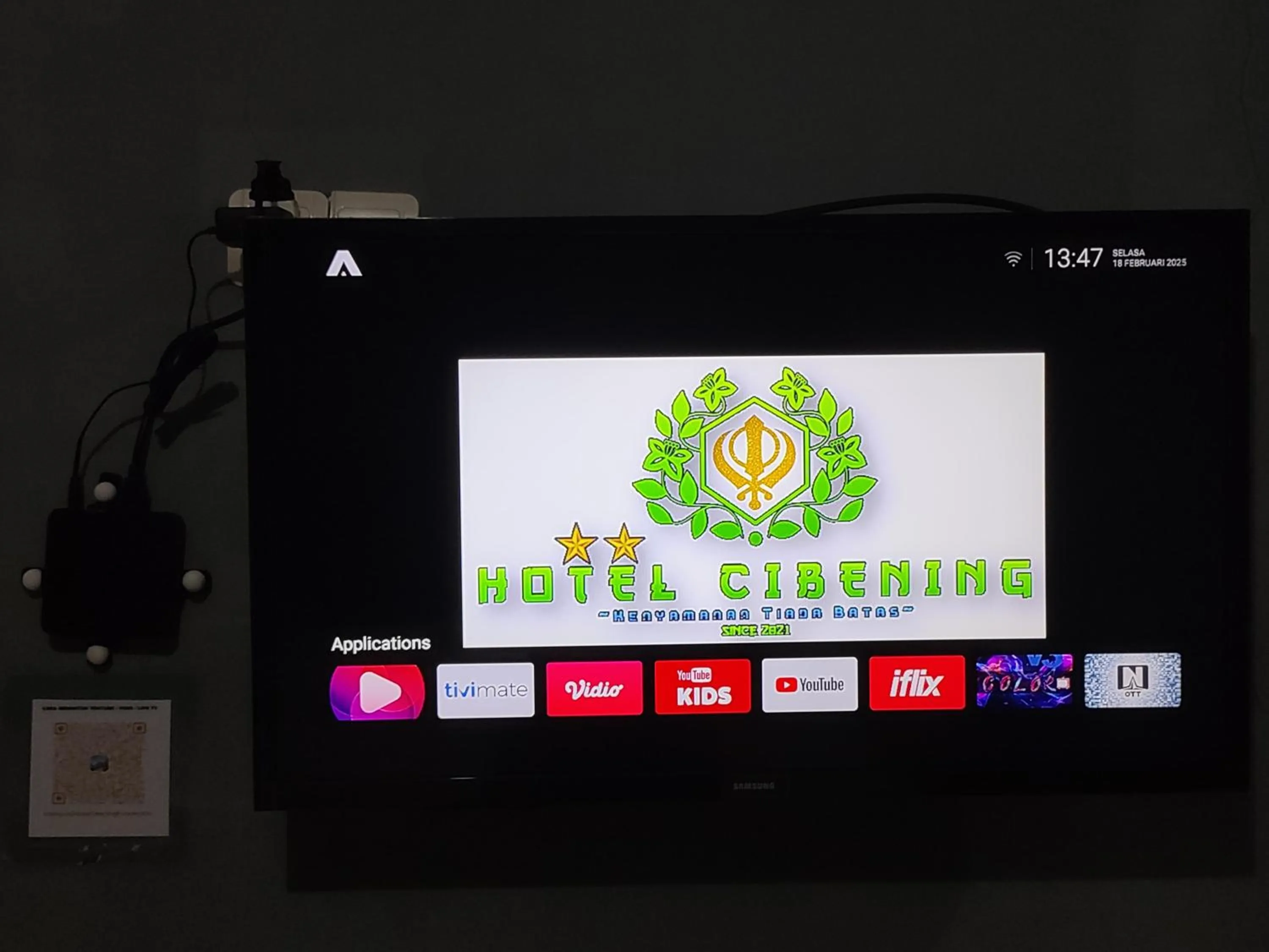 Communal lounge/ TV room in Hotel Cibening