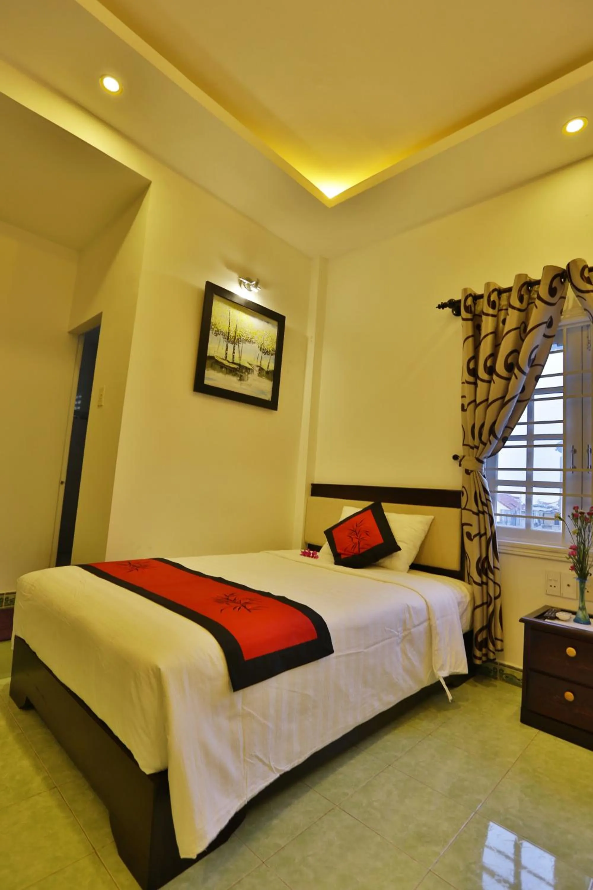 Bed in Moon's Homestay