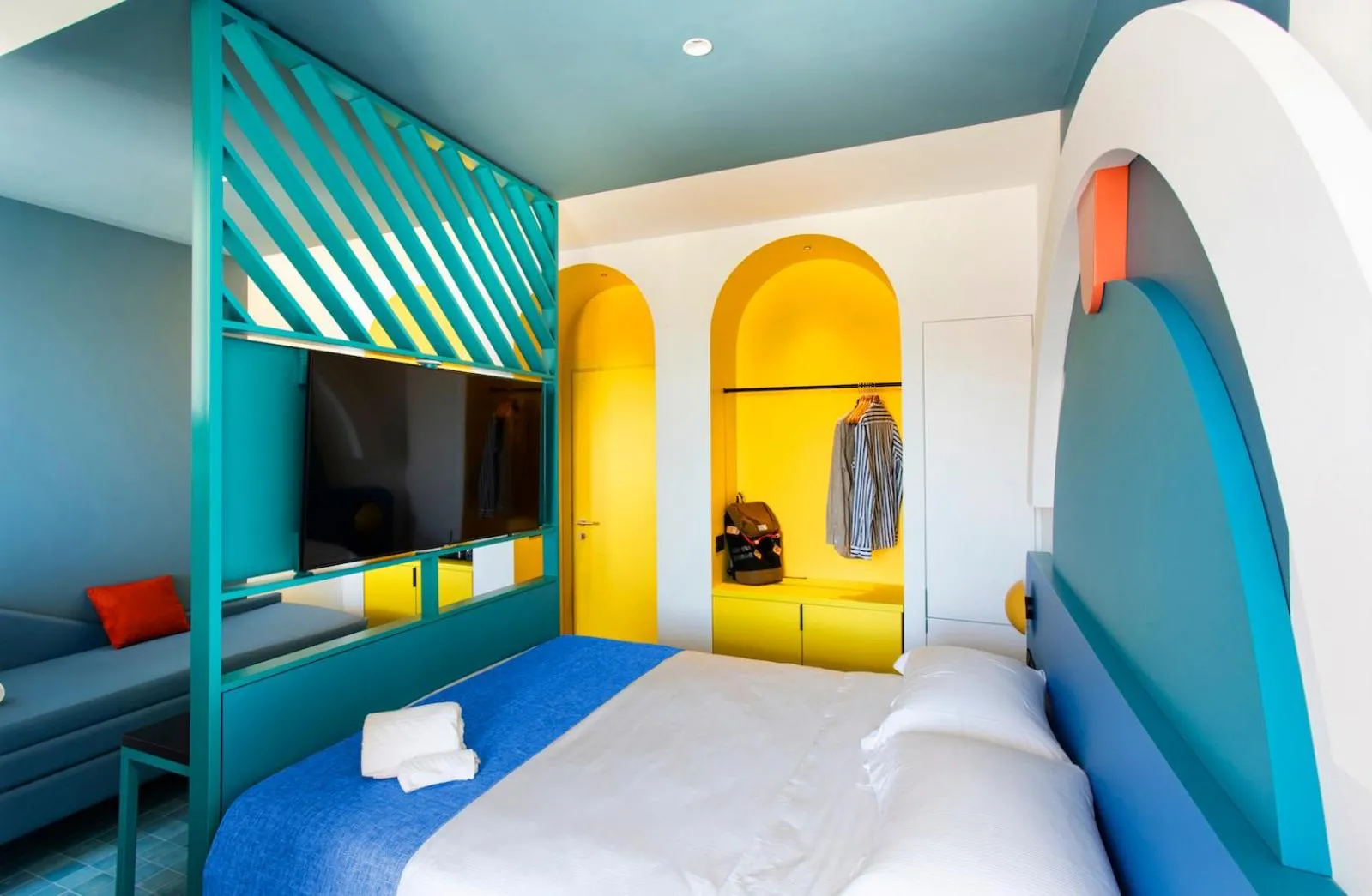 Bedroom, Bed in Hotel Albatros