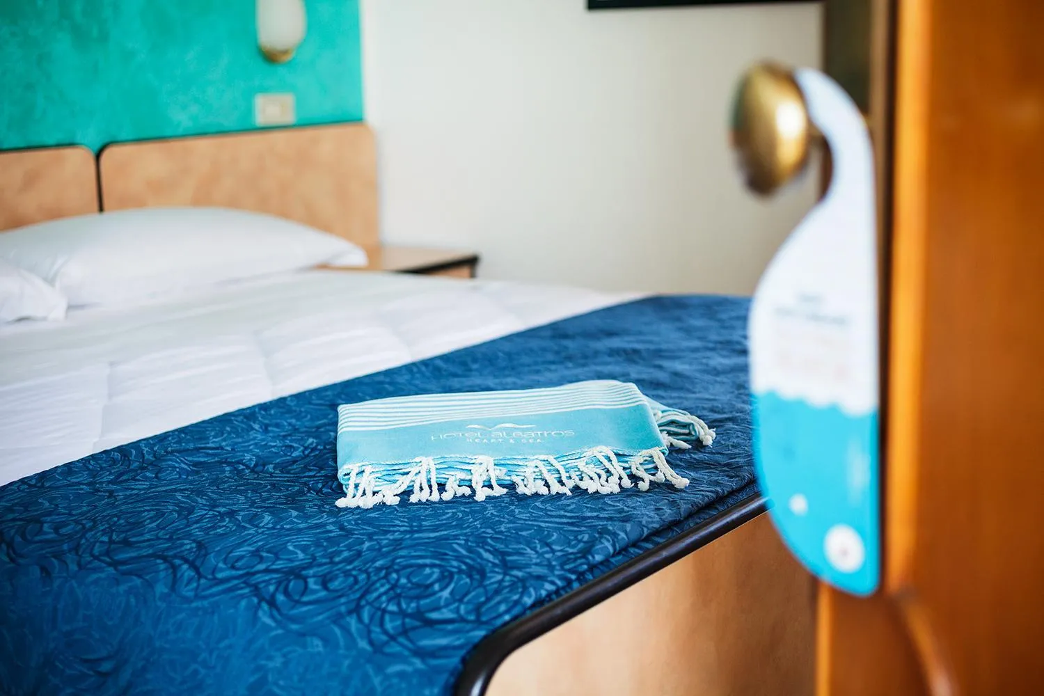 Bedroom, Bed in Hotel Albatros