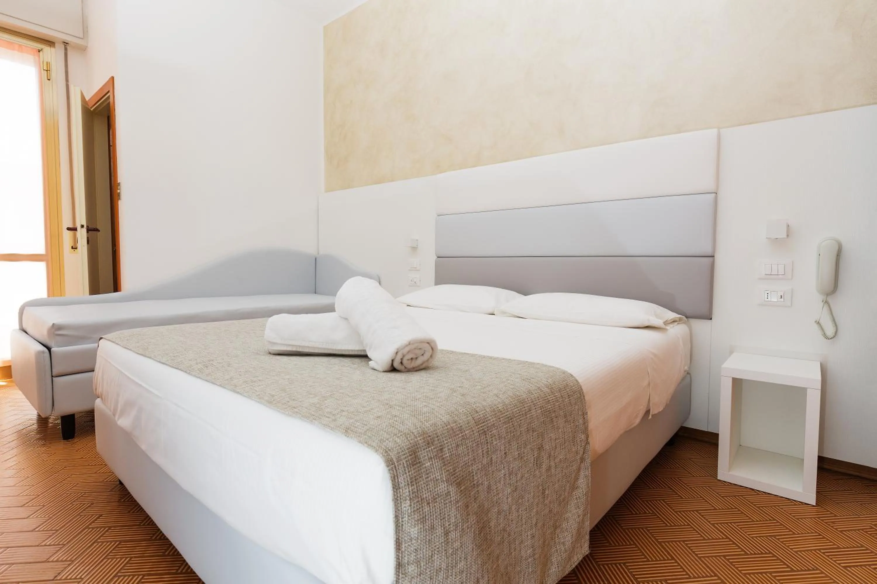 Bed in Hotel Albatros