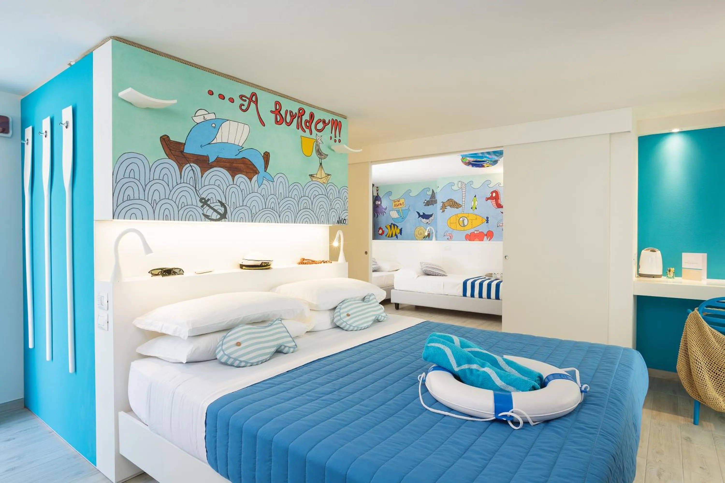 Bedroom, Bed in Hotel Albatros