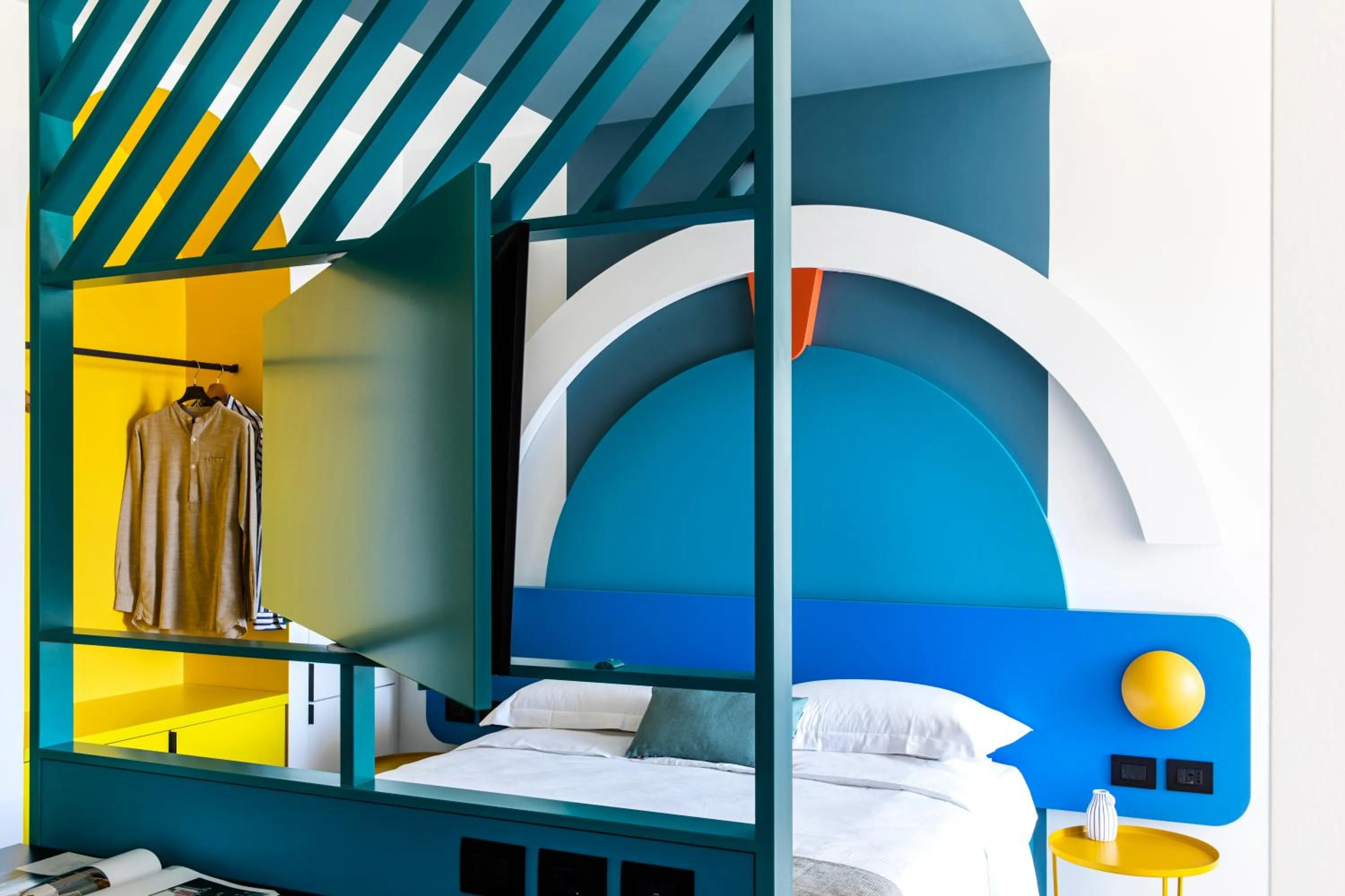Bedroom, Bed in Hotel Albatros