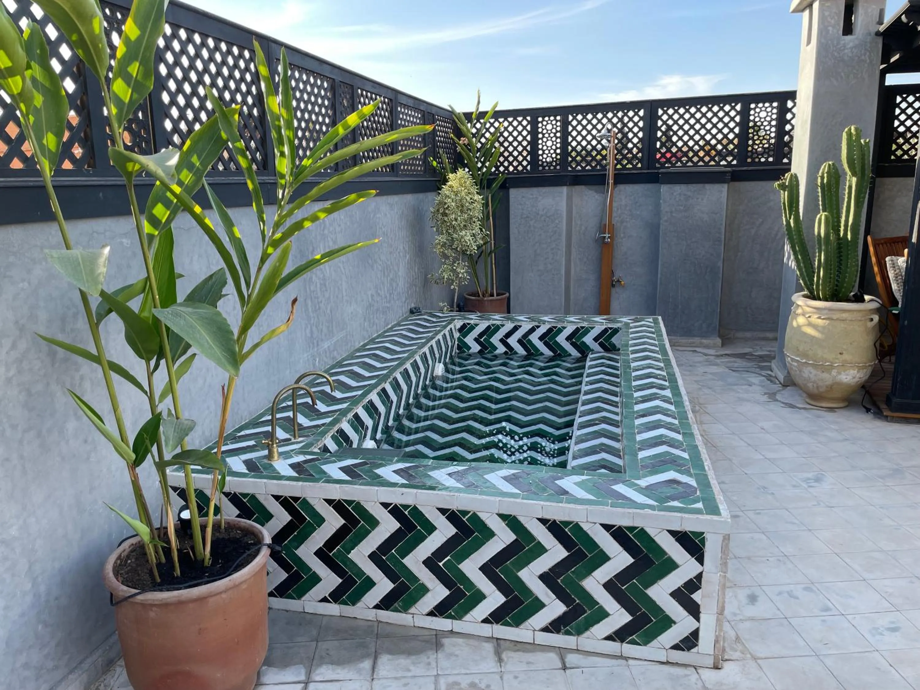 Open Air Bath in YVES Marrakech