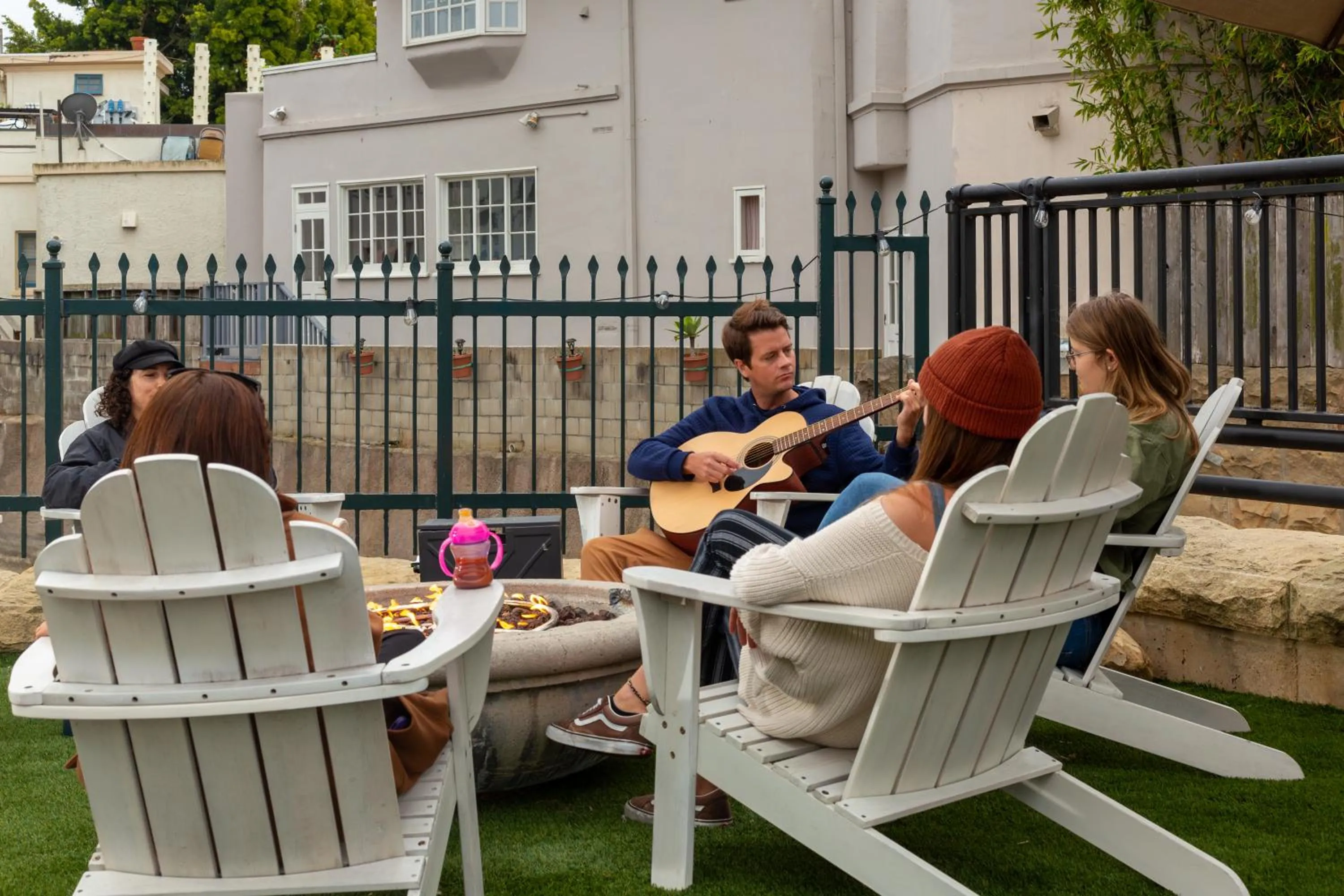 Guests in ITH Santa Barbara Surf Hostel