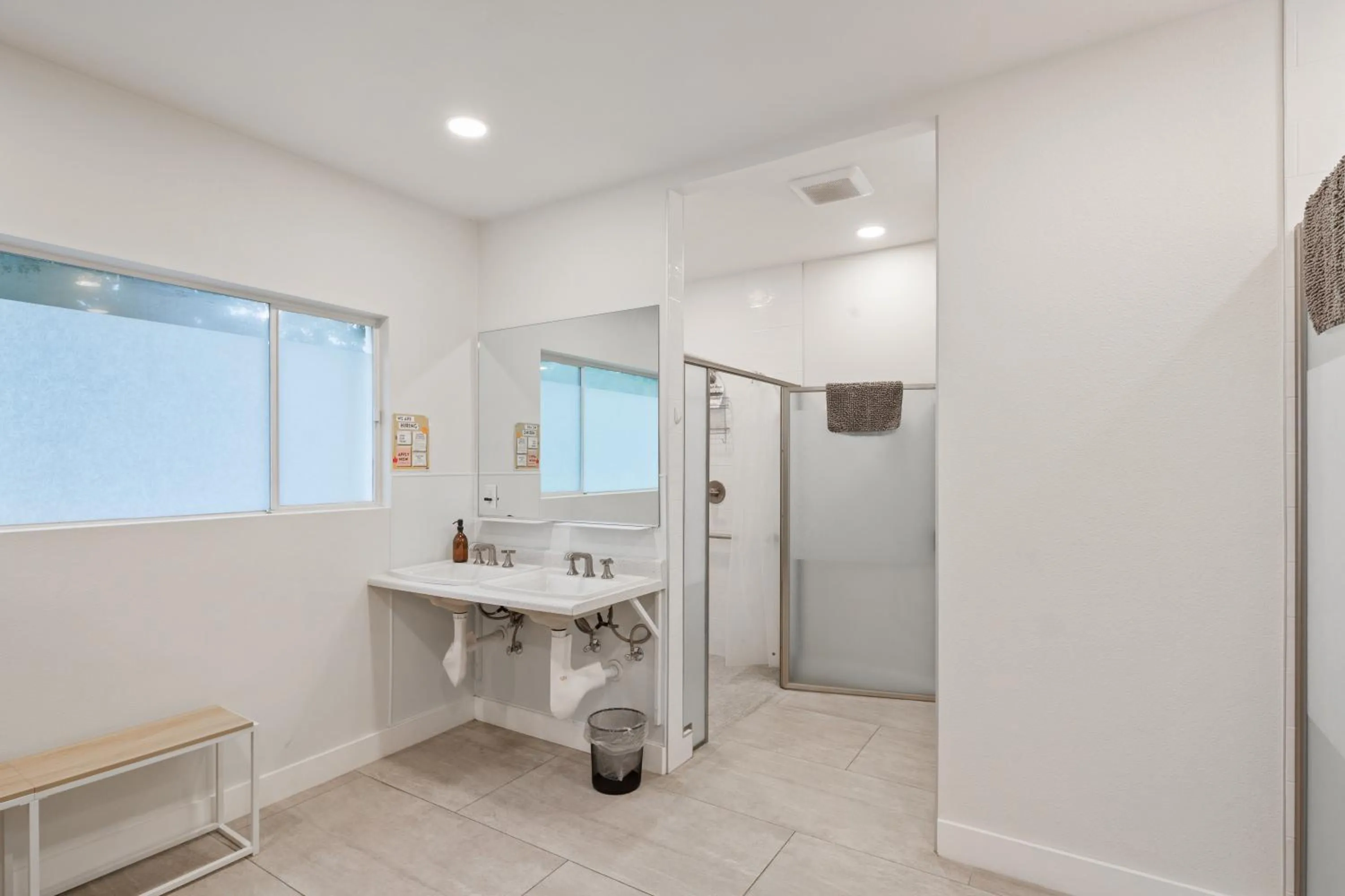 Bathroom in ITH Santa Barbara Surf Hostel