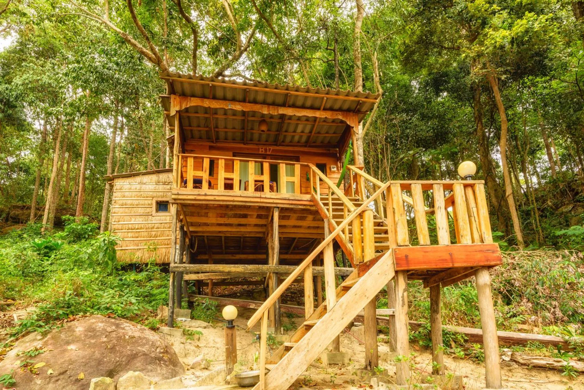Natural landscape in White Beach Bungalows