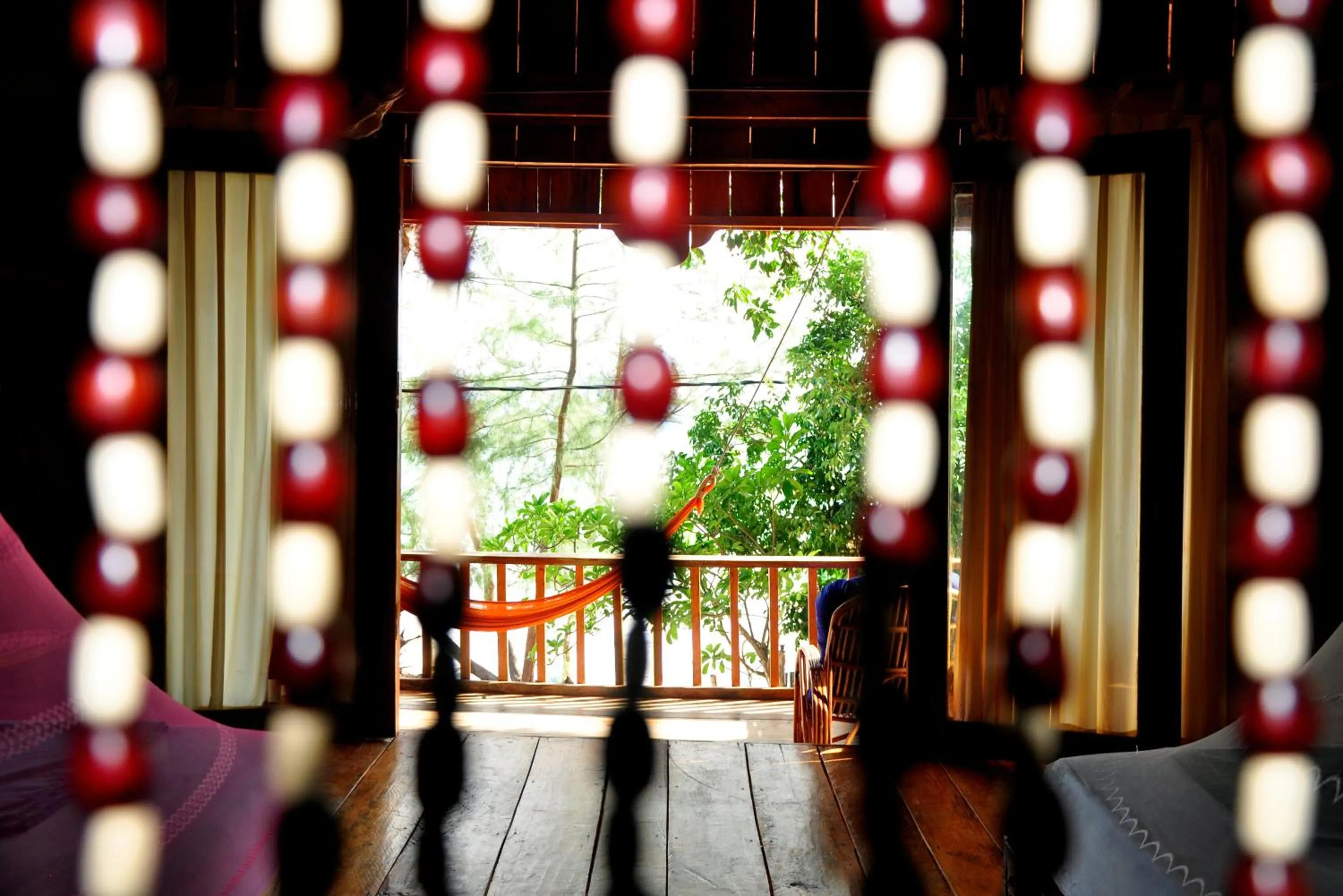 Bedroom in White Beach Bungalows