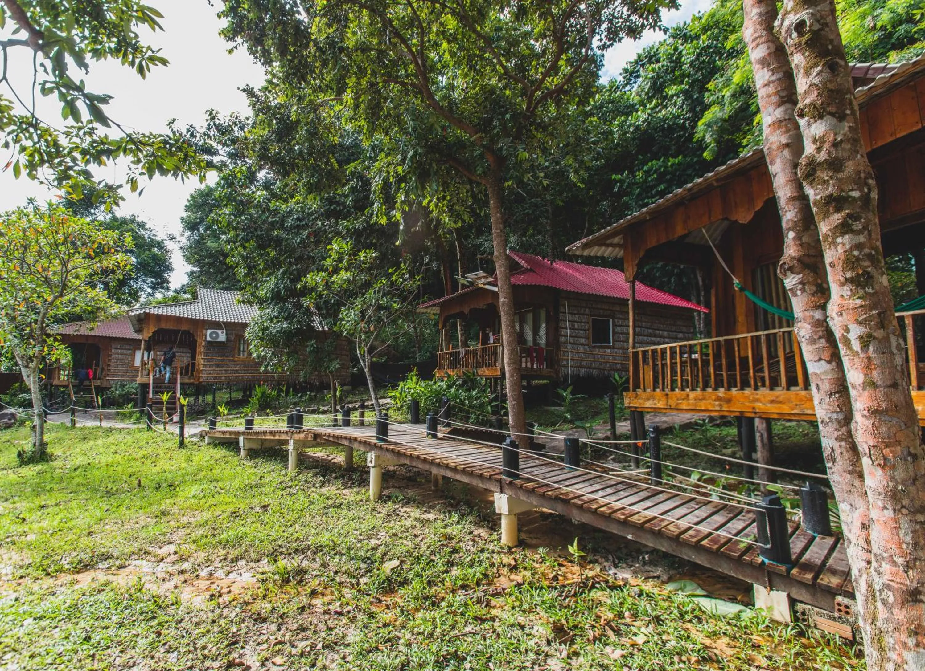 Garden in White Beach Bungalows