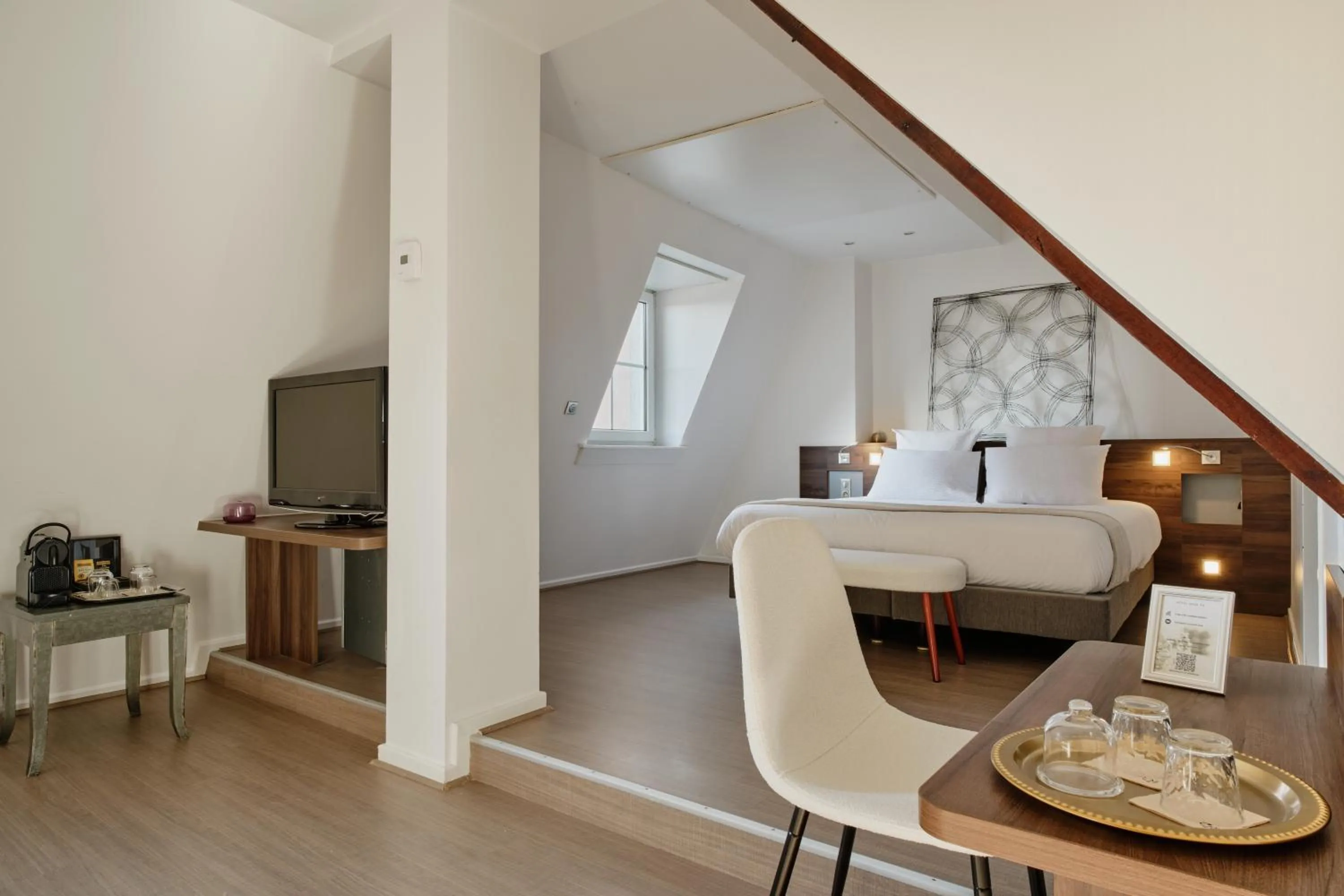Bedroom in The Originals City, Hôtel Quai33, Saint-Etienne - Gare Chateaucreux