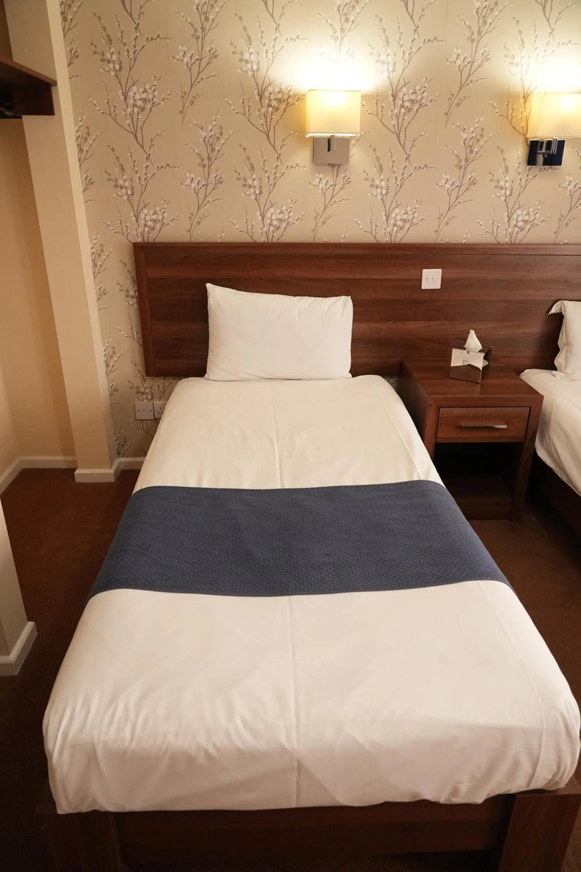 Bed in The Continental Hotel, Derby