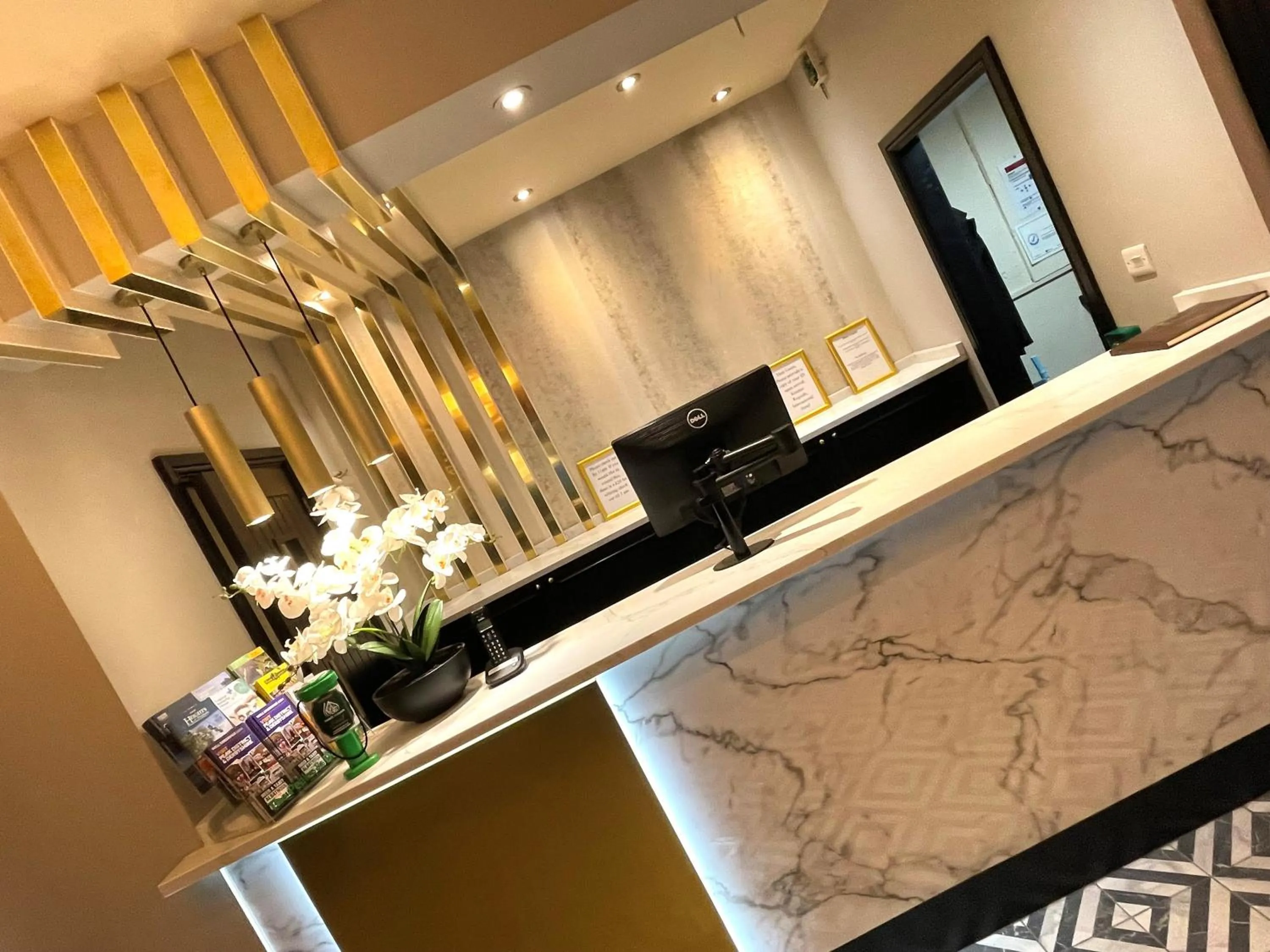 Lobby or reception in The Continental Hotel, Derby