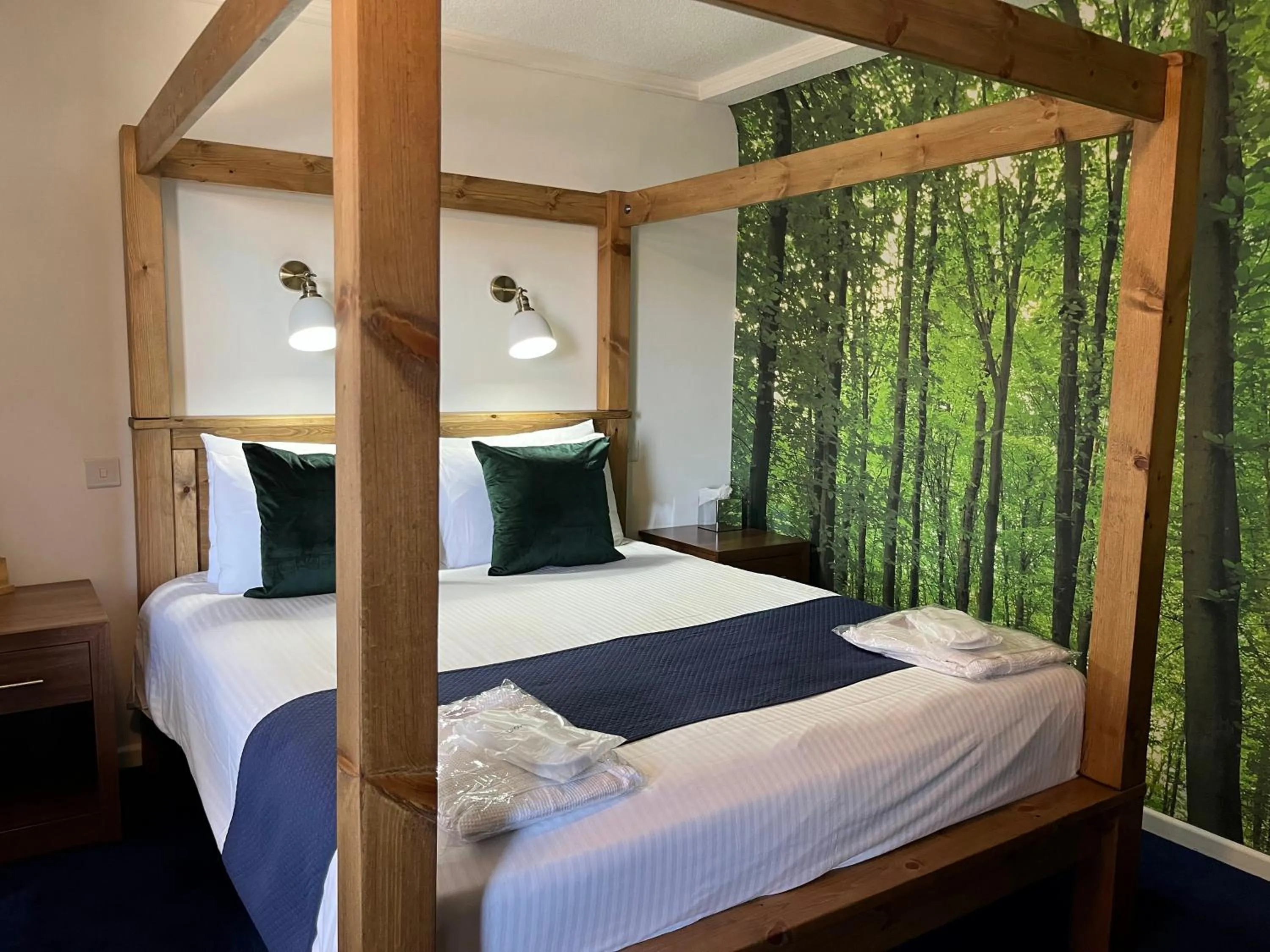 Bed in The Continental Hotel, Derby