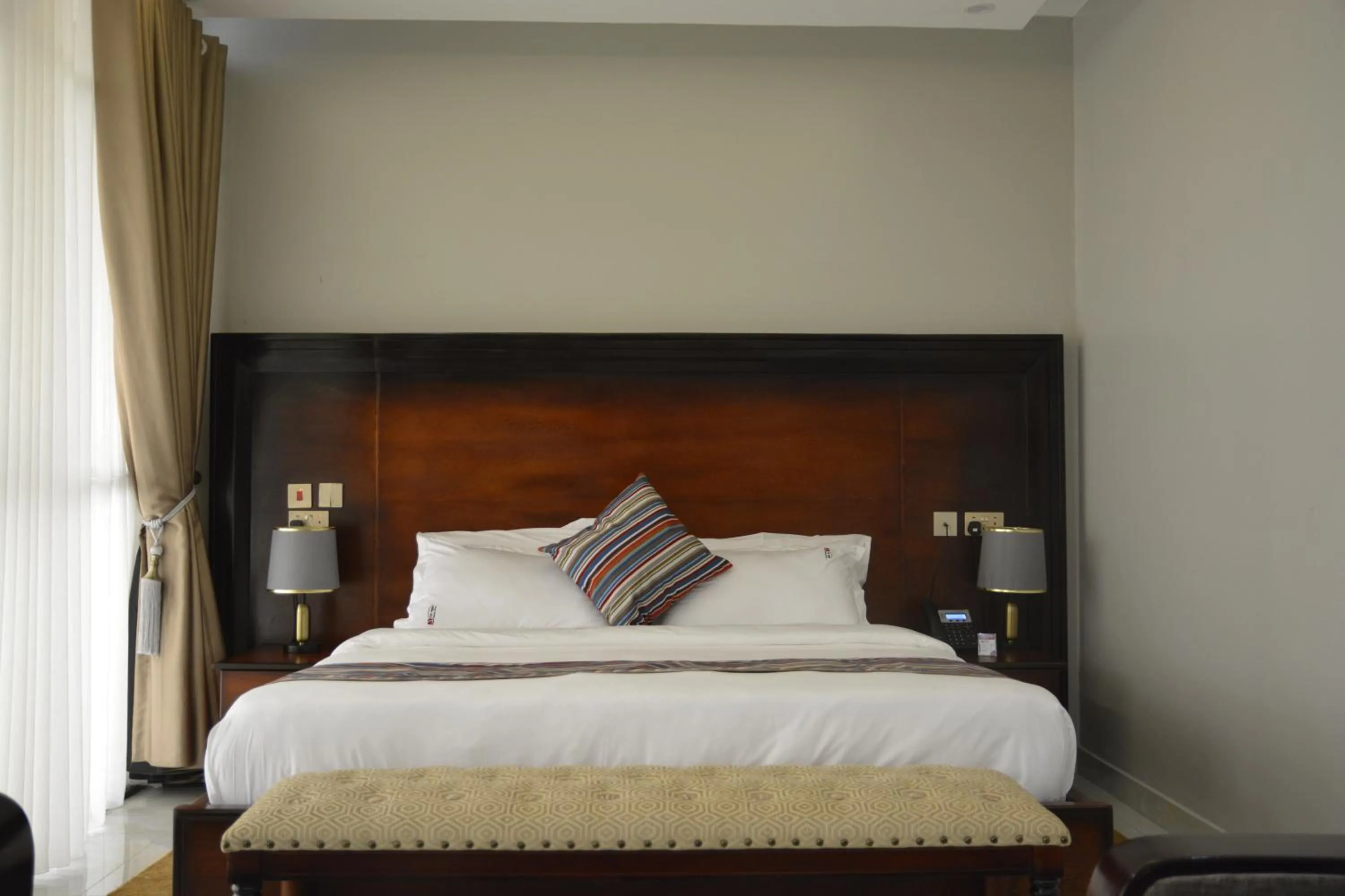 Bedroom, Bed in Las Vegas Garden Hotel Mbarara