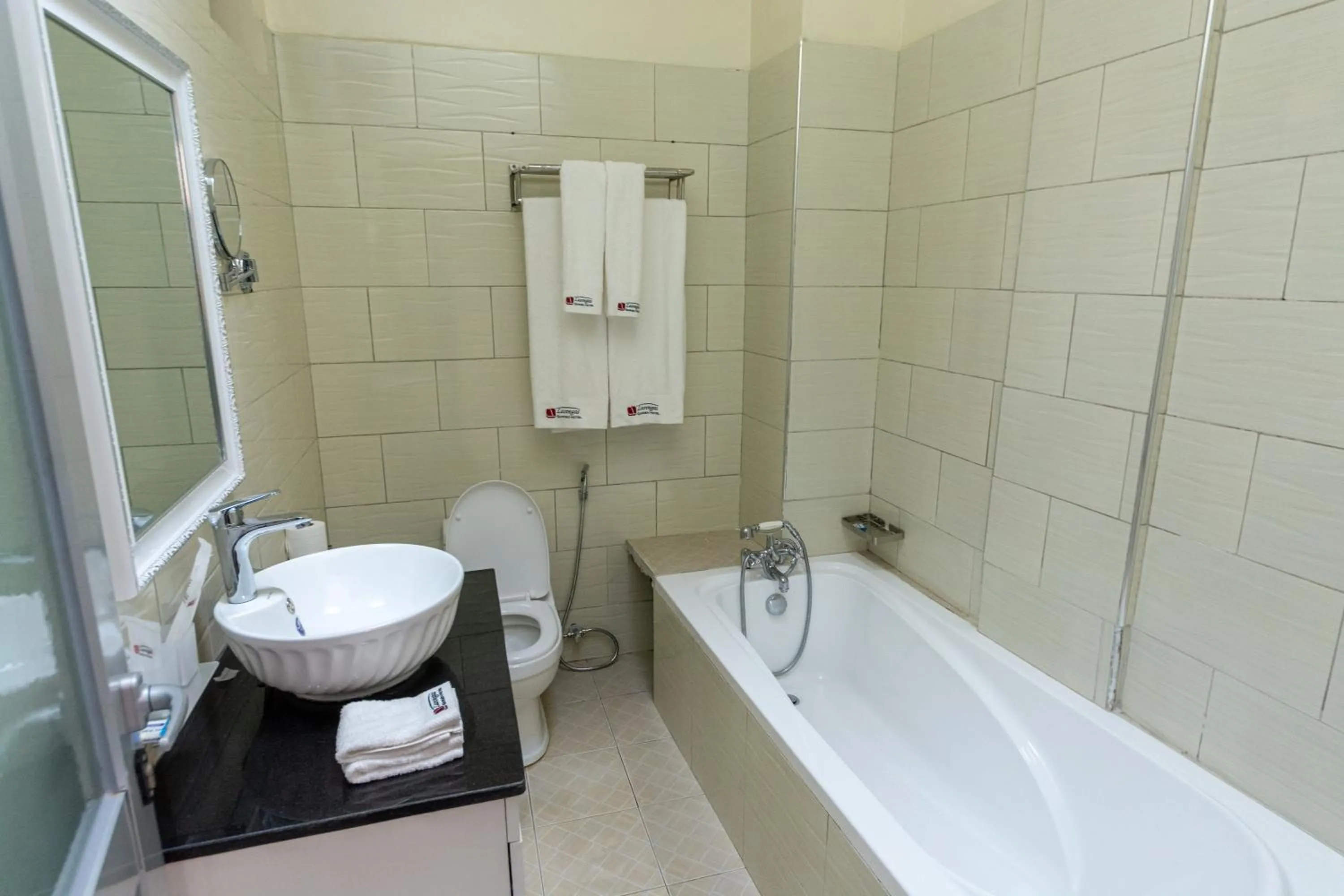 Shower in Las Vegas Garden Hotel Mbarara