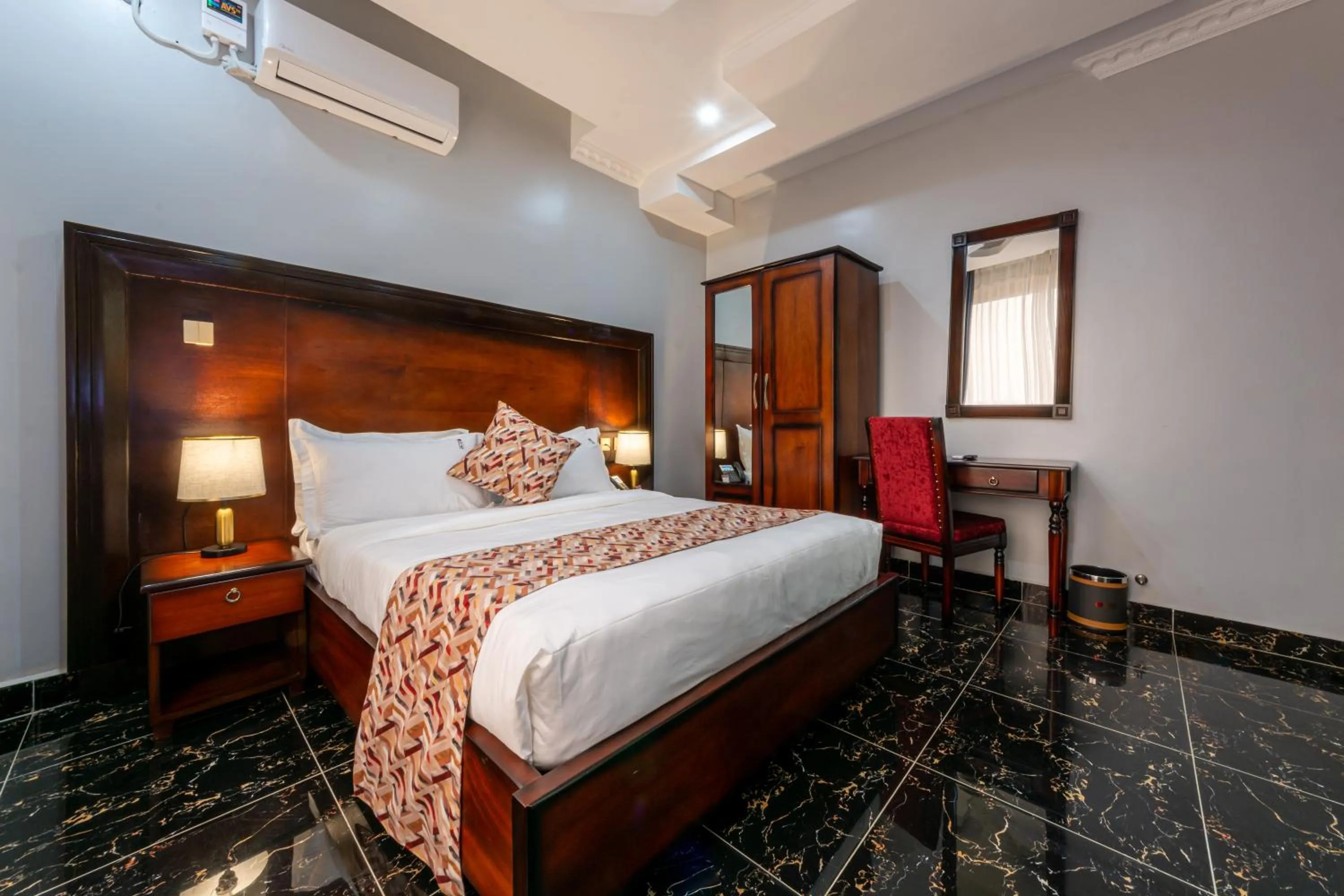 Bed in Las Vegas Garden Hotel Mbarara