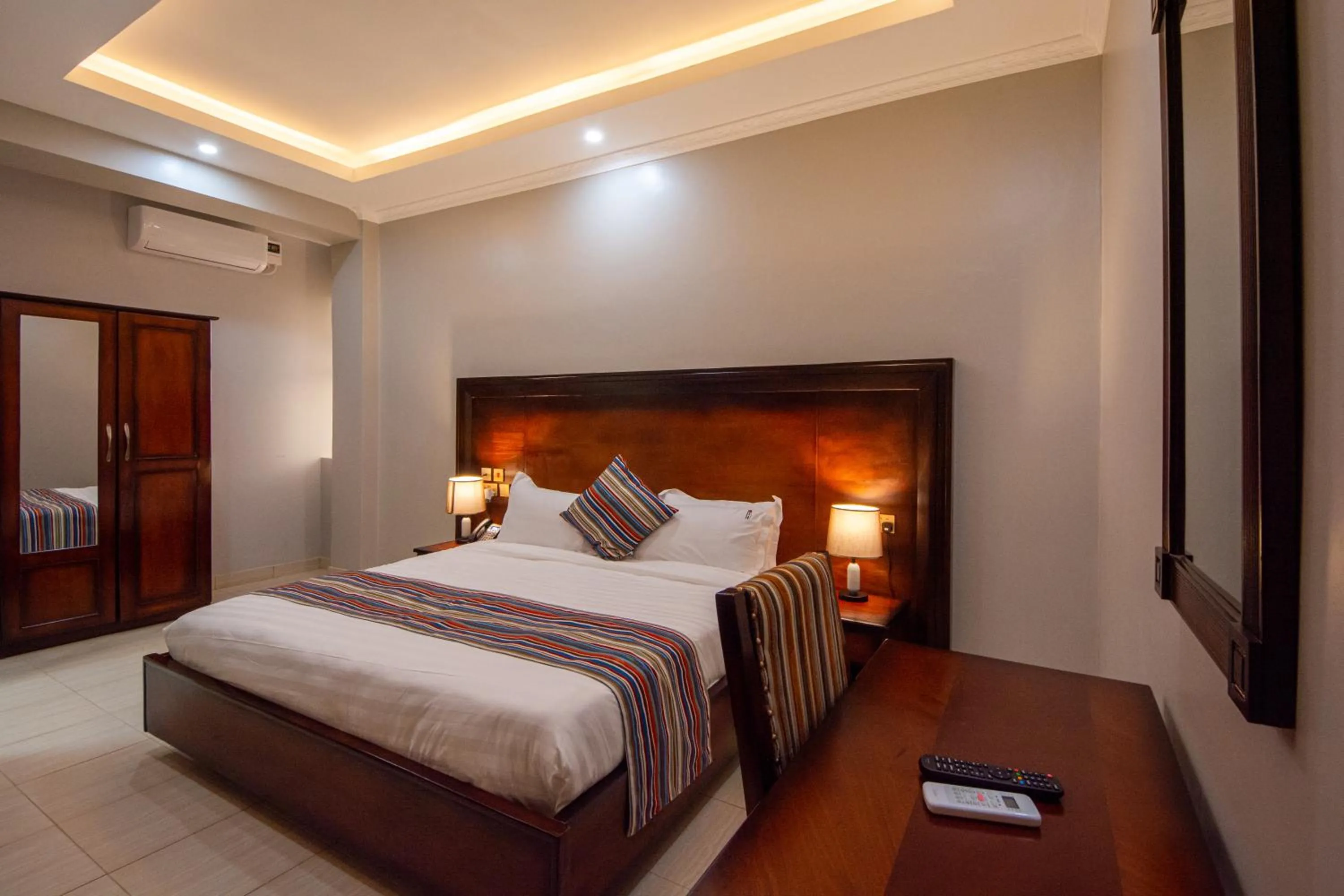 Bed in Las Vegas Garden Hotel Mbarara