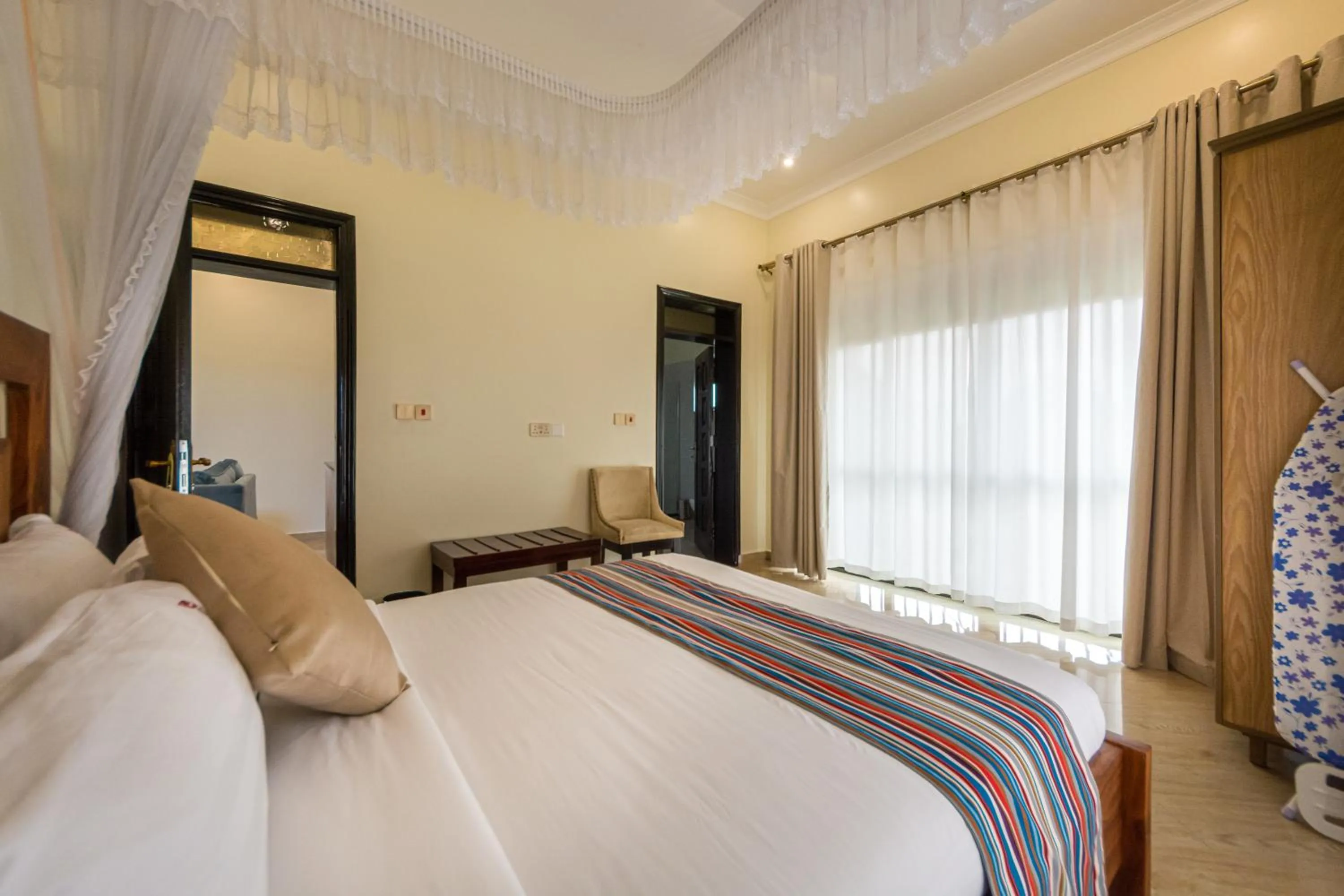 Bed in Las Vegas Garden Hotel Mbarara