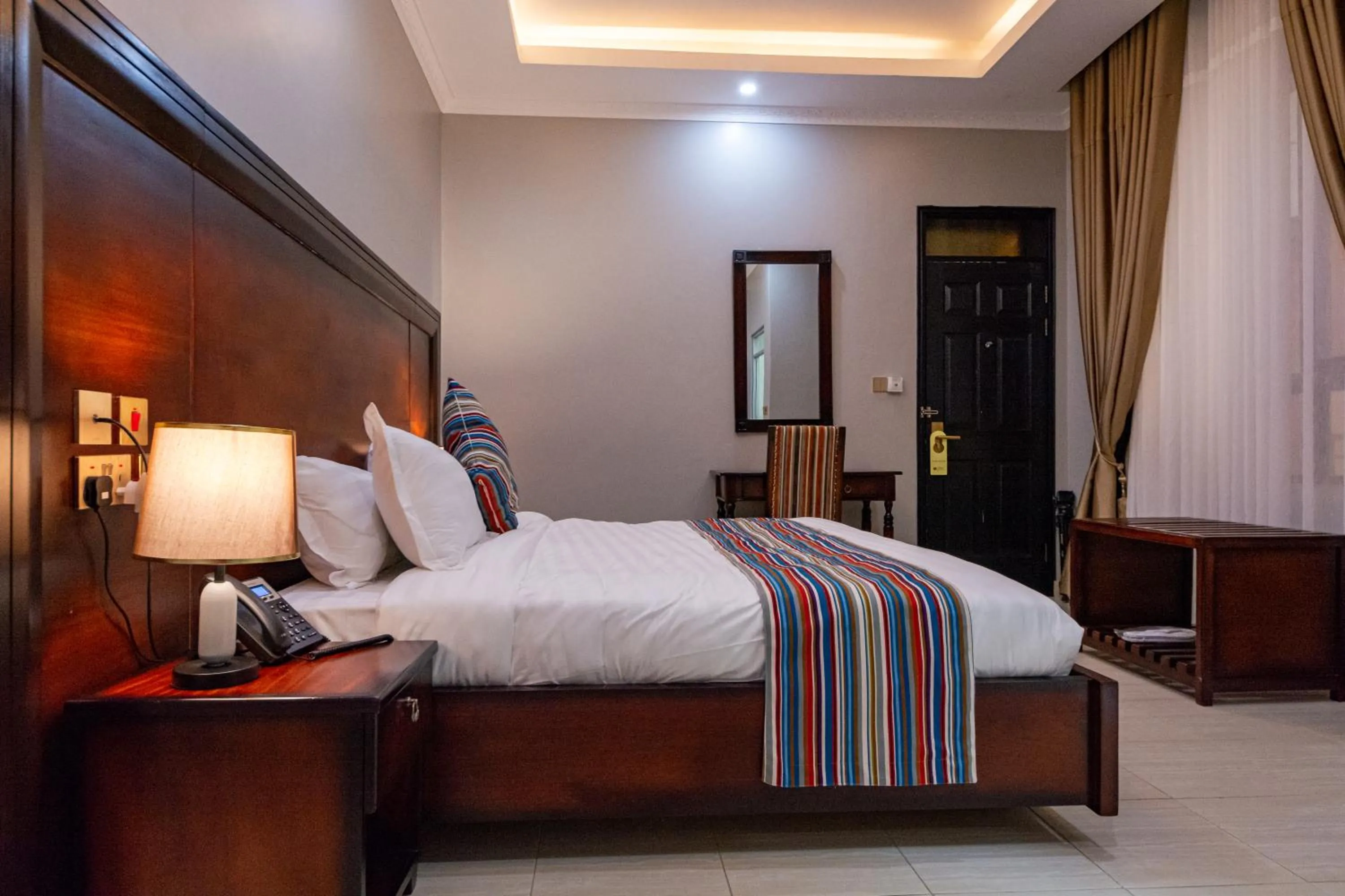 Bed in Las Vegas Garden Hotel Mbarara