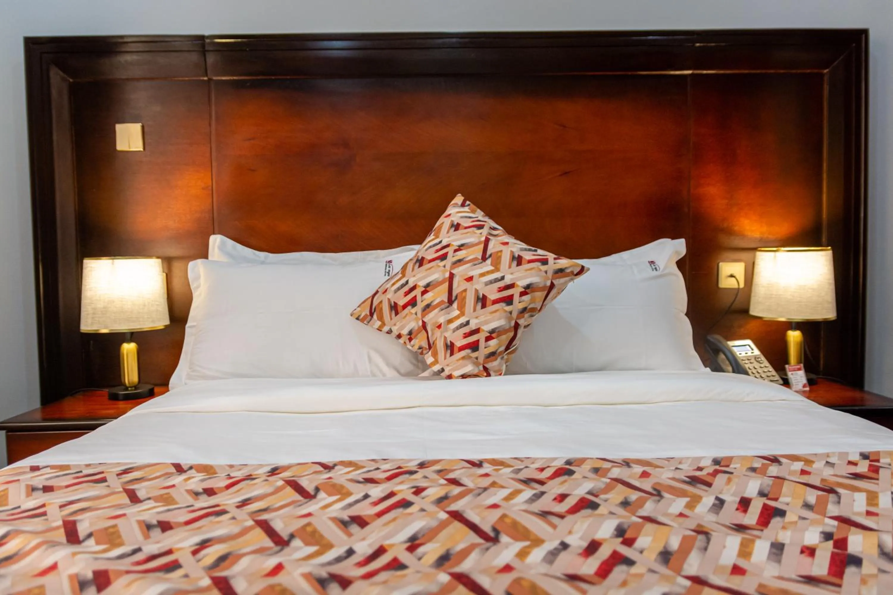 Bed in Las Vegas Garden Hotel Mbarara