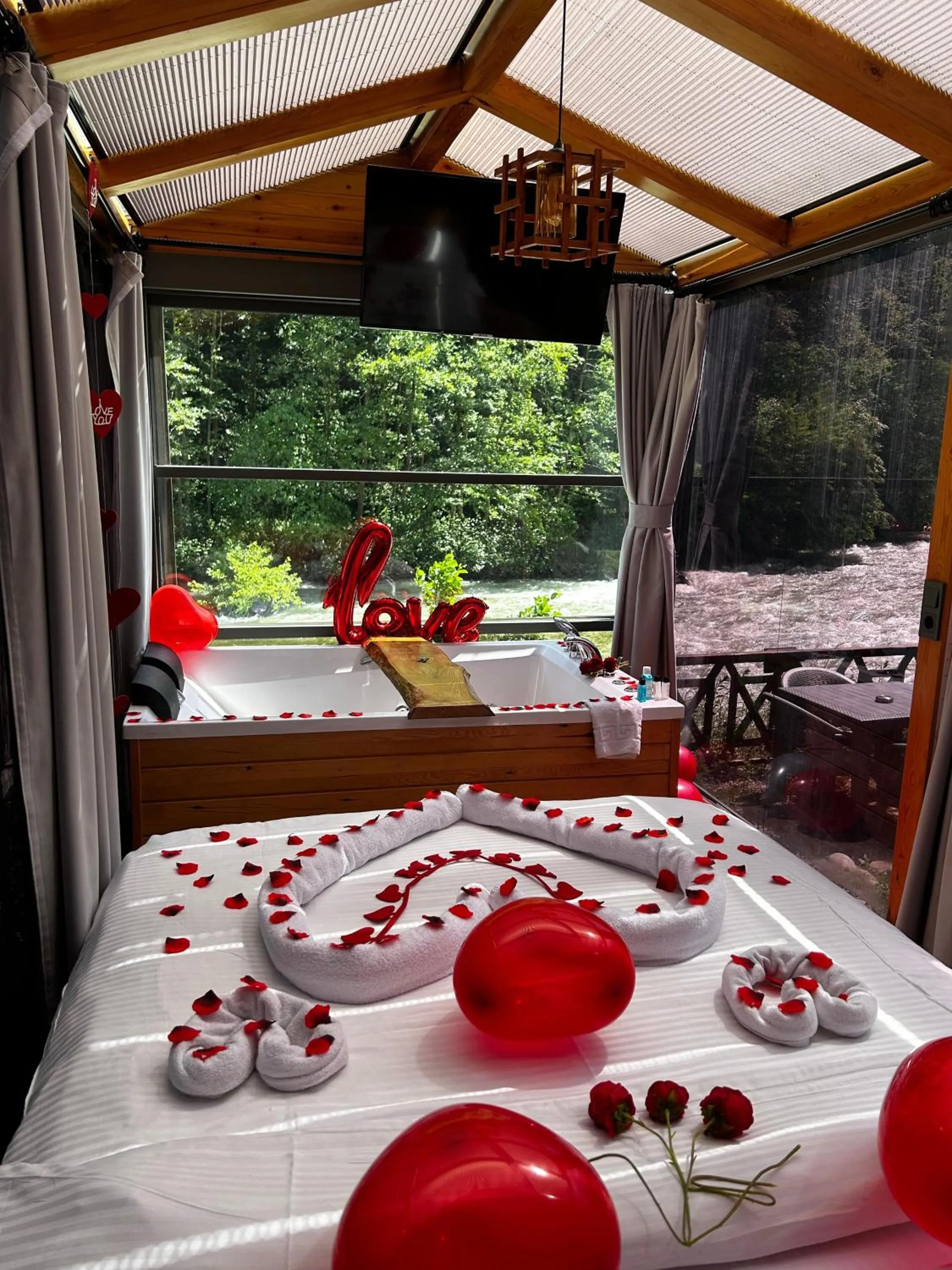 Bed in Ria süit otel bungalov