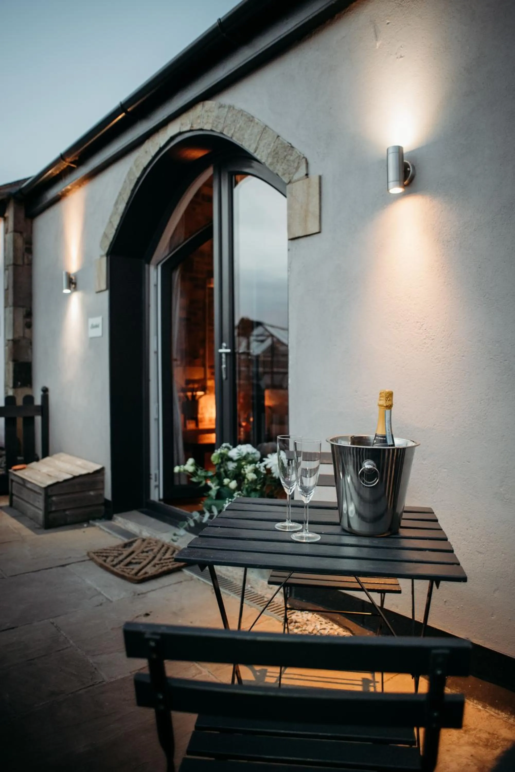 Patio in Rossendale Holiday Cottages & Spa