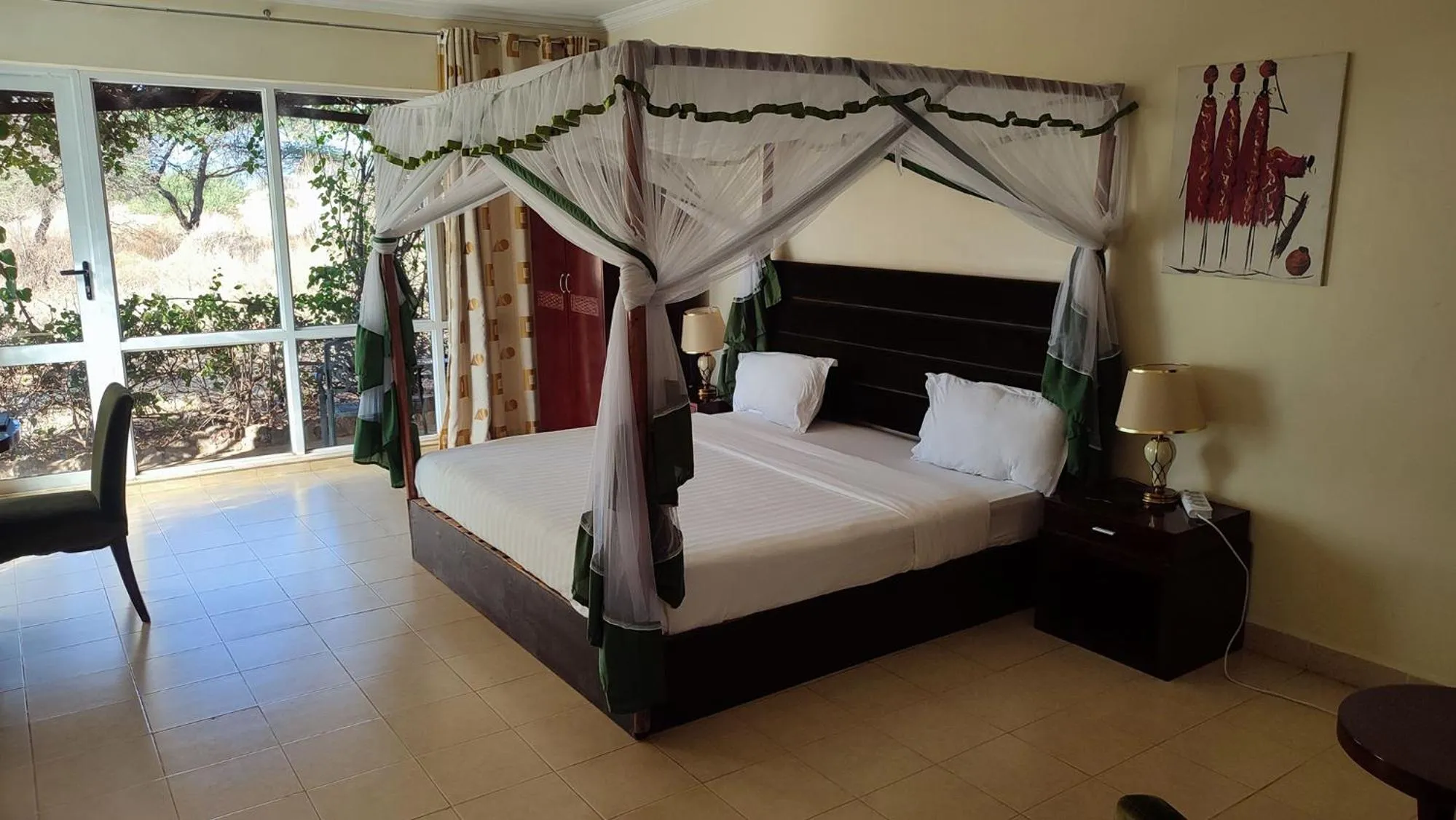 Bed in AA Lodge Amboseli