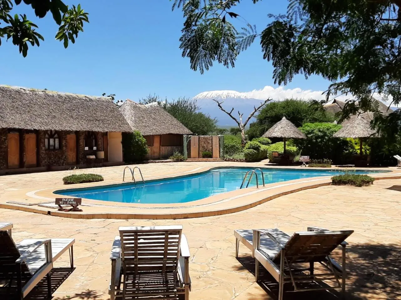 Swimming pool in AA Lodge Amboseli