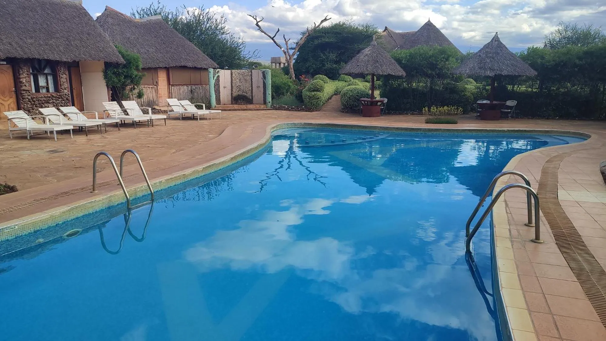 Pool view in AA Lodge Amboseli
