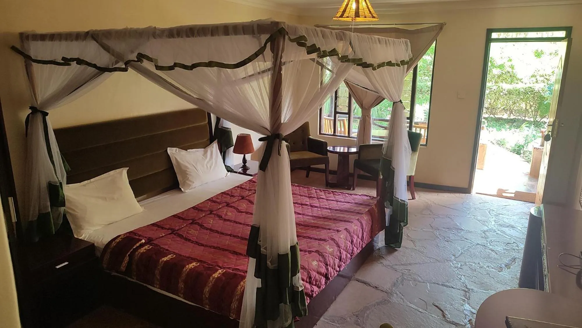 Bed in AA Lodge Amboseli