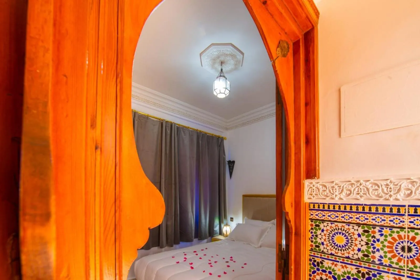 Bed in Riad Amely