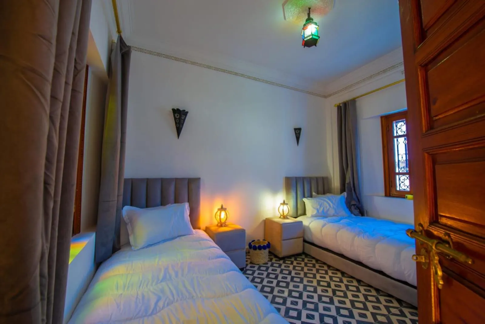 Bed in Riad Amely