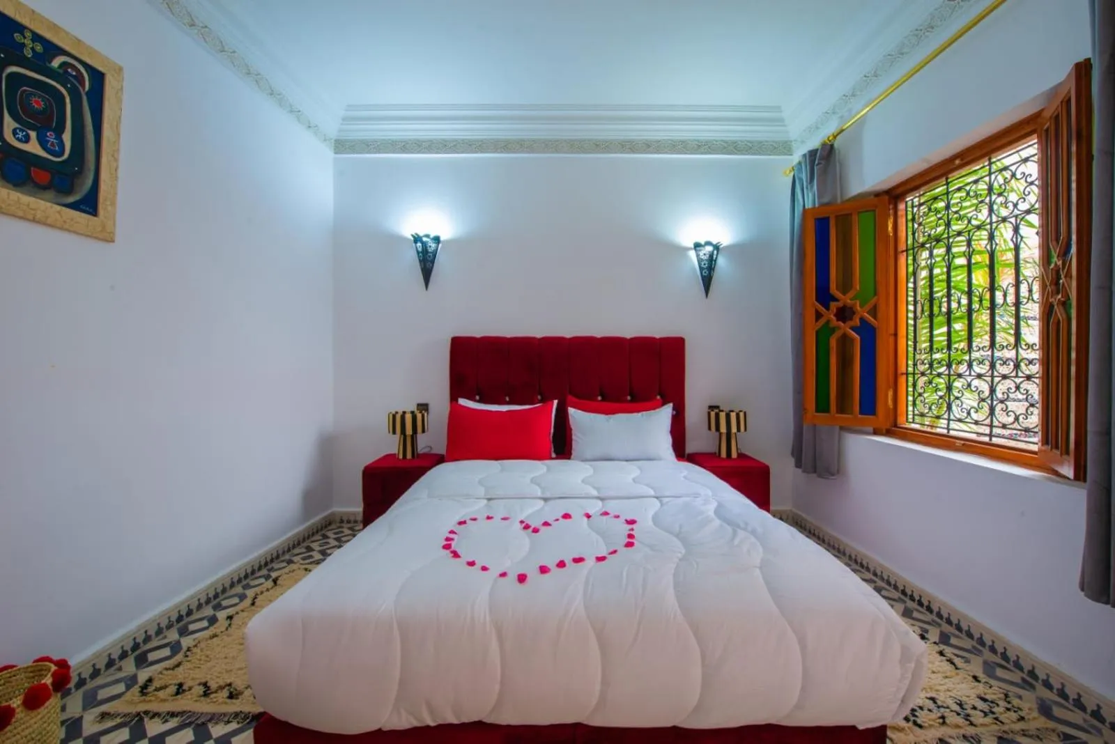 Bed in Riad Amely